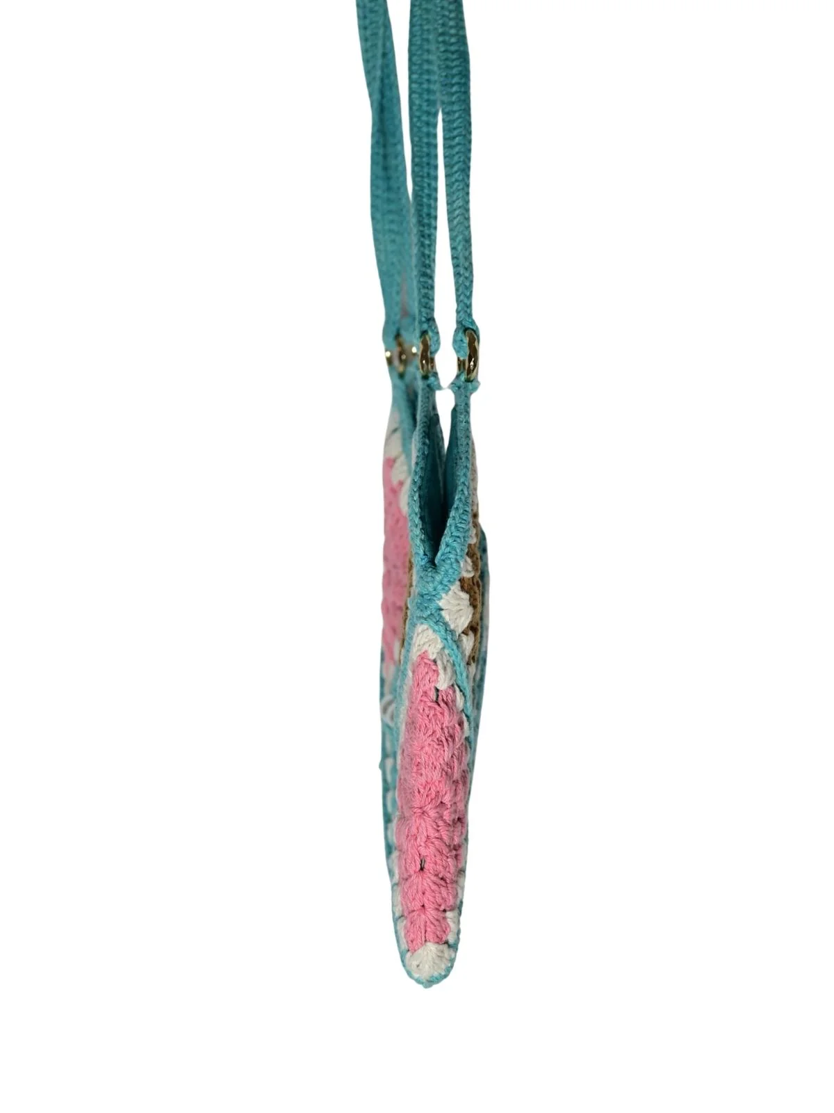 Odette Multi Color Cotton Blend Embellished Hand Bag For Women - Image 5