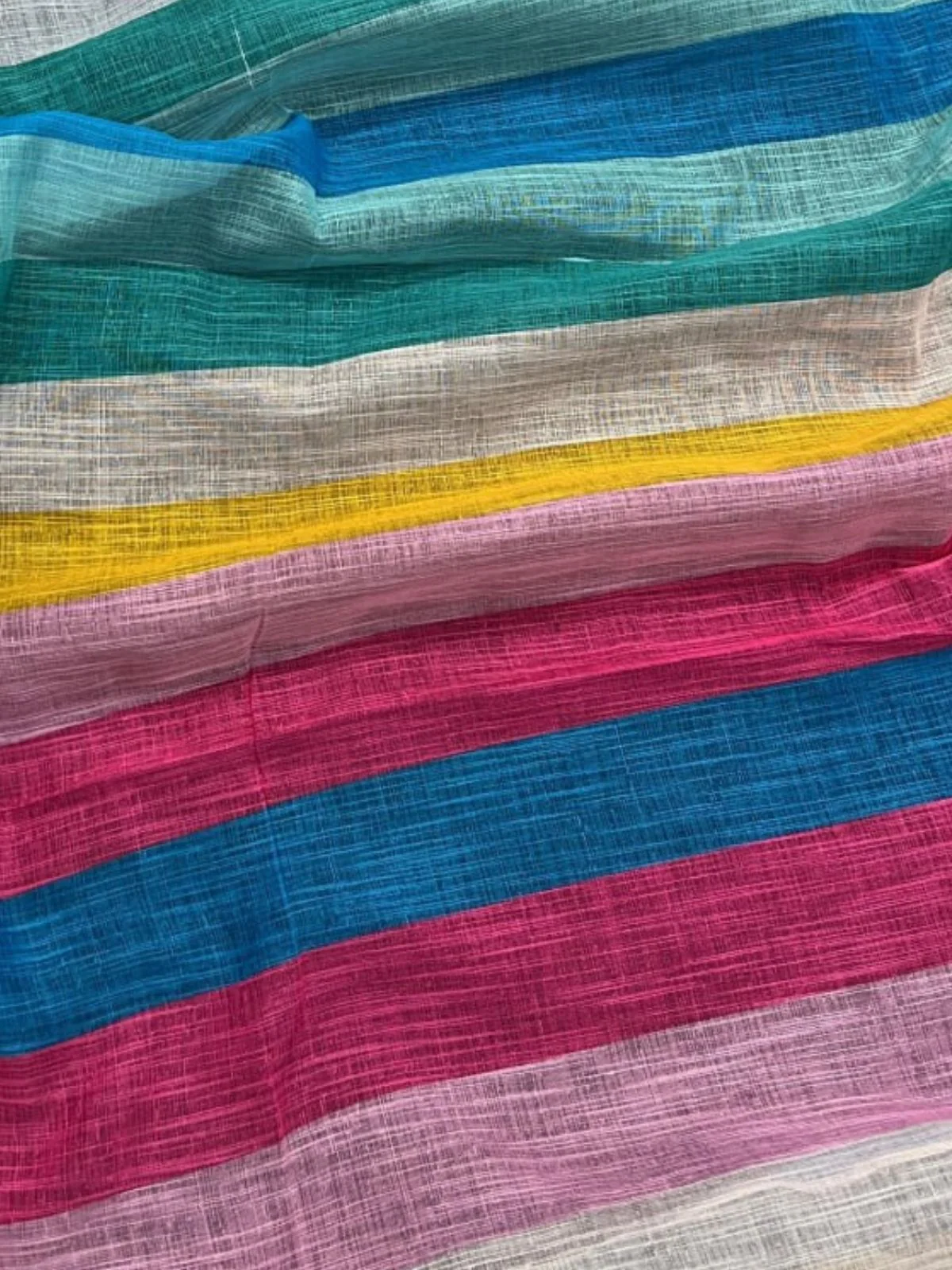 Odette Multi-Colour Cotton Blend Printed Saree For Women - Image 4
