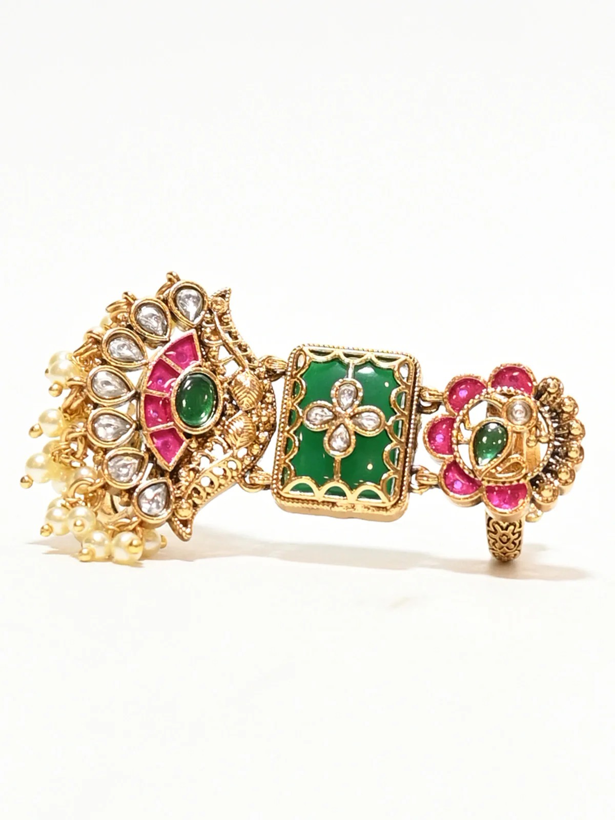 Odette Multicolor Alloy Embellished Ring For Women - Image 3