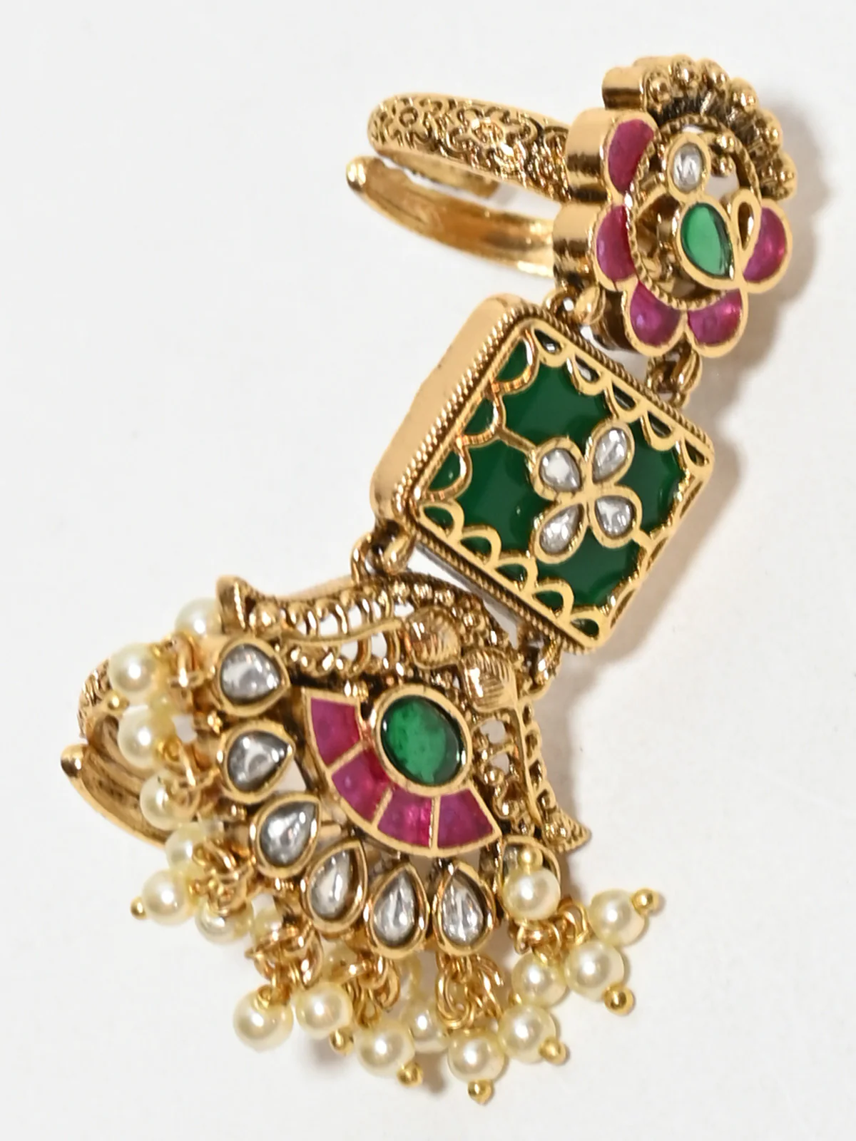 Odette Multicolor Alloy Embellished Ring For Women - Image 4