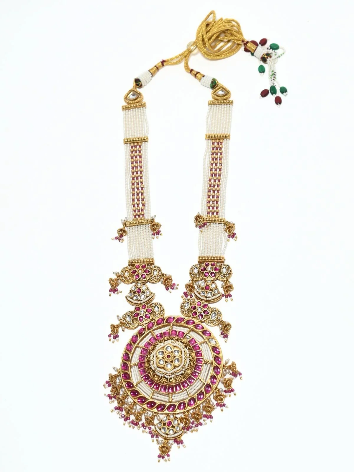 Odette Multicolor Alloy Kundan And Beaded Jewellery Set For Women - Image 4