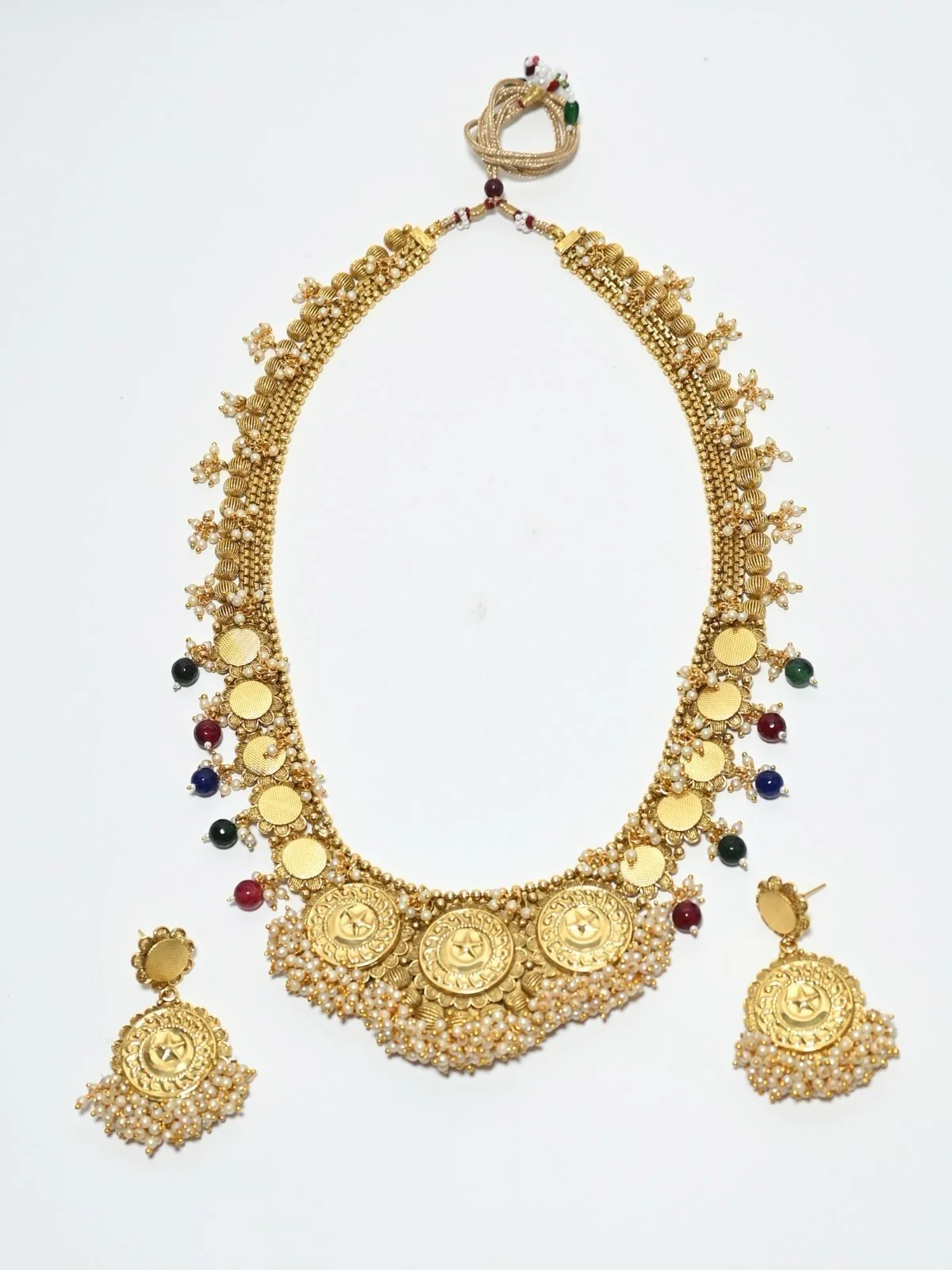 Odette Multicolor Alloy Kundan And Stone Jewellery Set For Women - Image 3