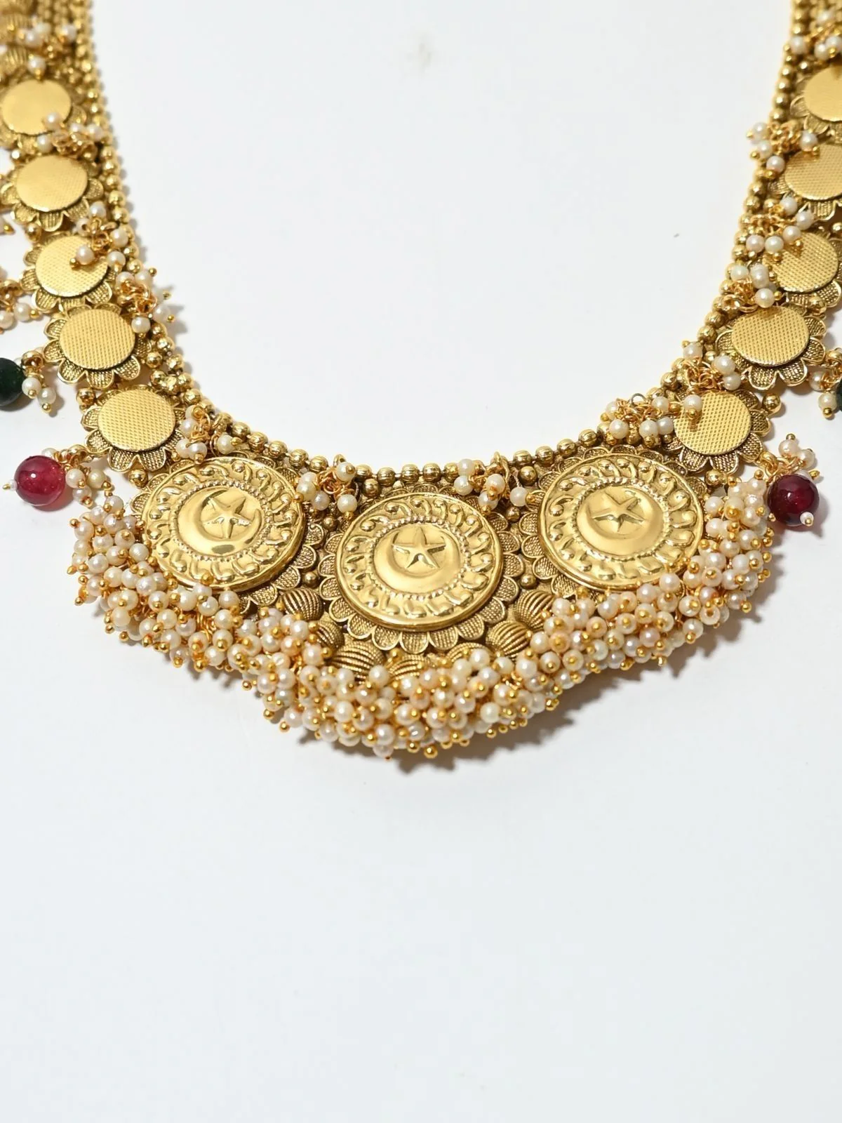 Odette Multicolor Alloy Kundan And Stone Jewellery Set For Women - Image 5