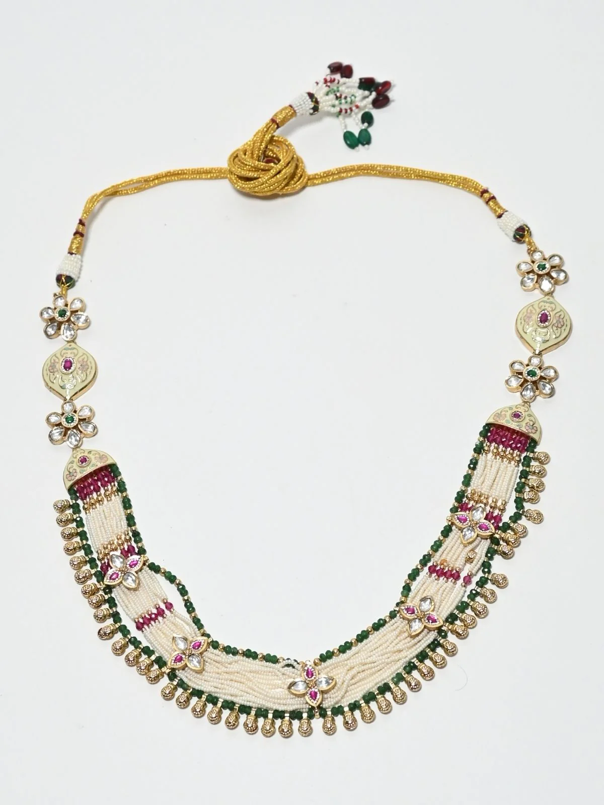 Odette Multicolor Alloy Kundan Jewellery Set For Women - Image 4