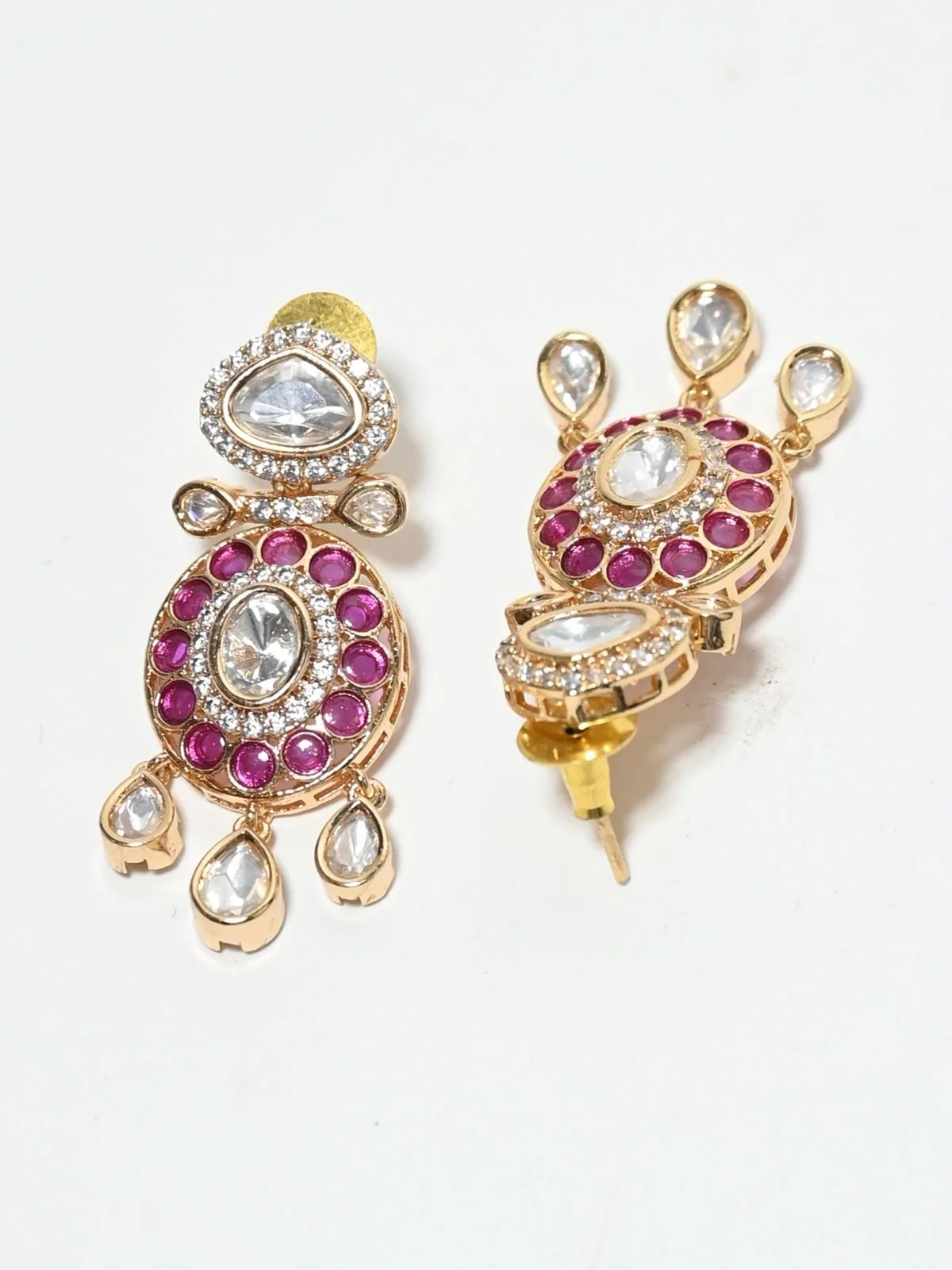 Odette Multicolor Alloy Kundan Jewellery Set For Women - Image 6