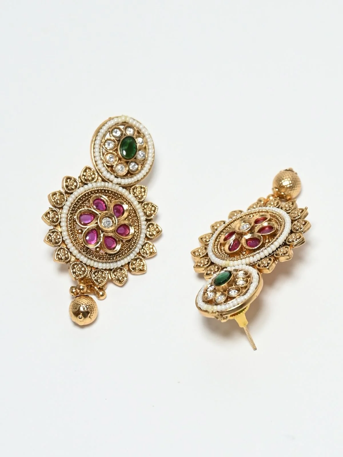 Odette Multicolor Alloy Kundan Jewellery Set For Women - Image 5