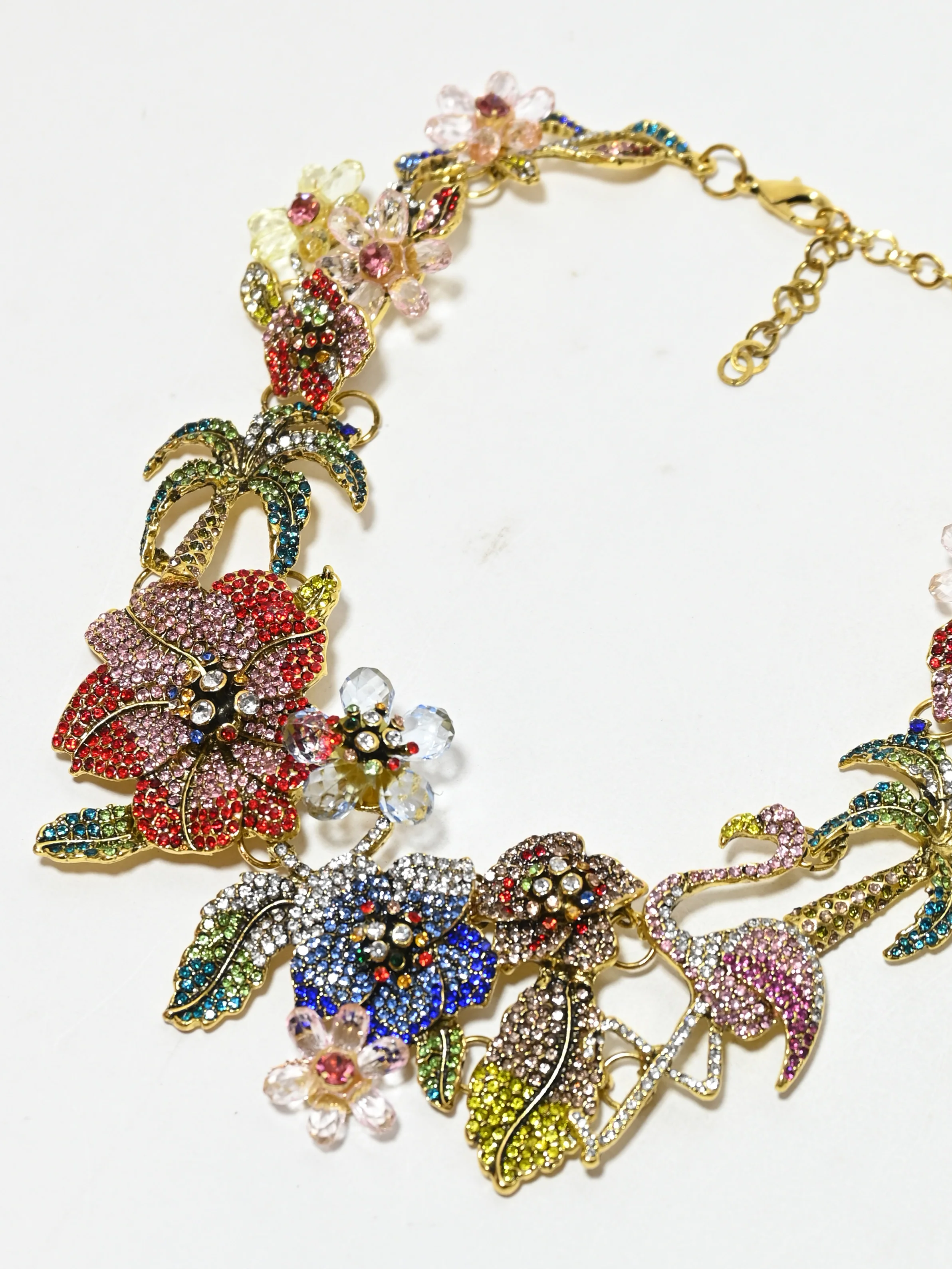 Odette Multicolor Alloy Stone Neckpiece For Women - Image 2