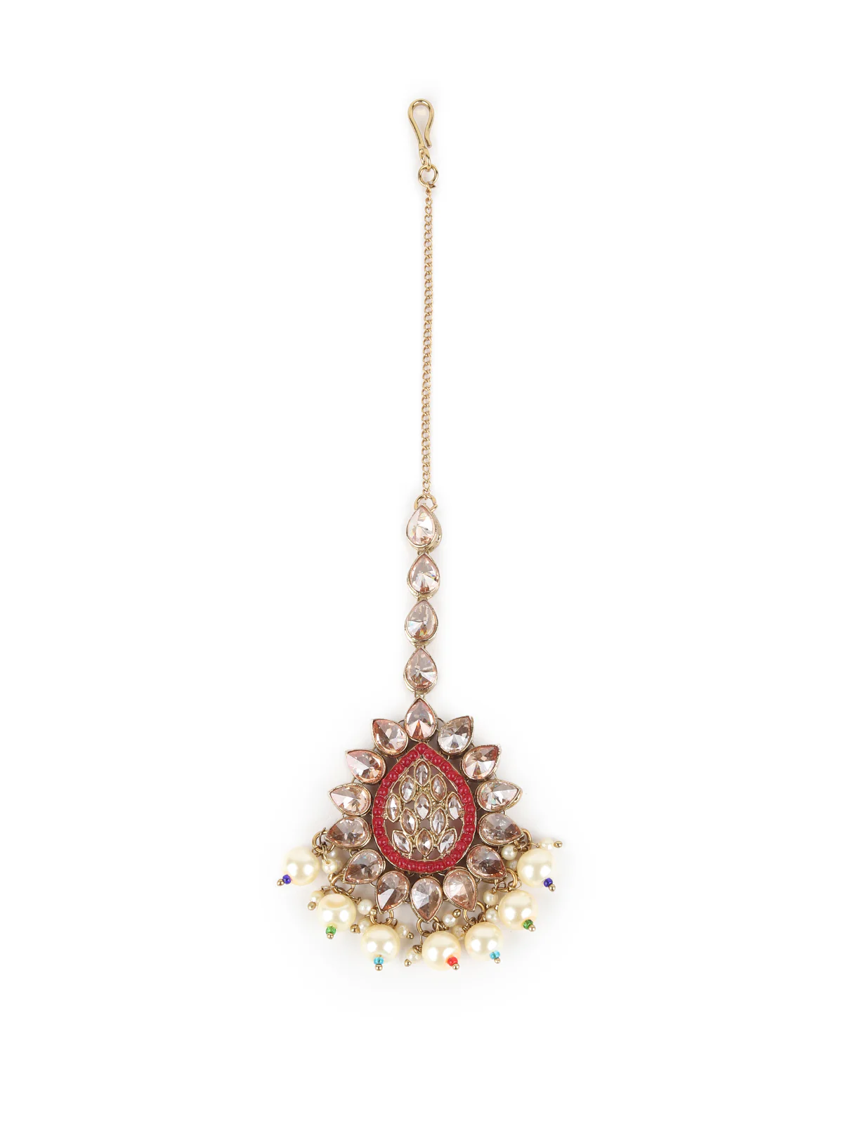 Odette Multicolor Beads And Kundan Embellished Choker Neck Piece For Women - Image 7