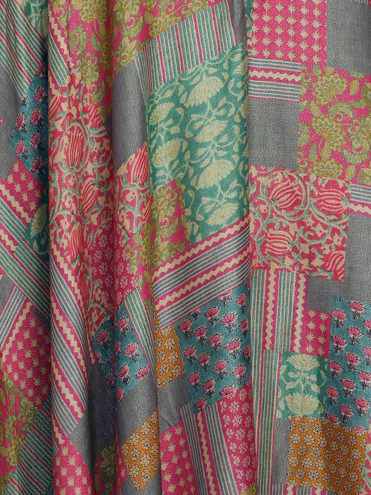 Odette Multicolor Cotton Printed Indo Western Co ord Set For Women - Image 6