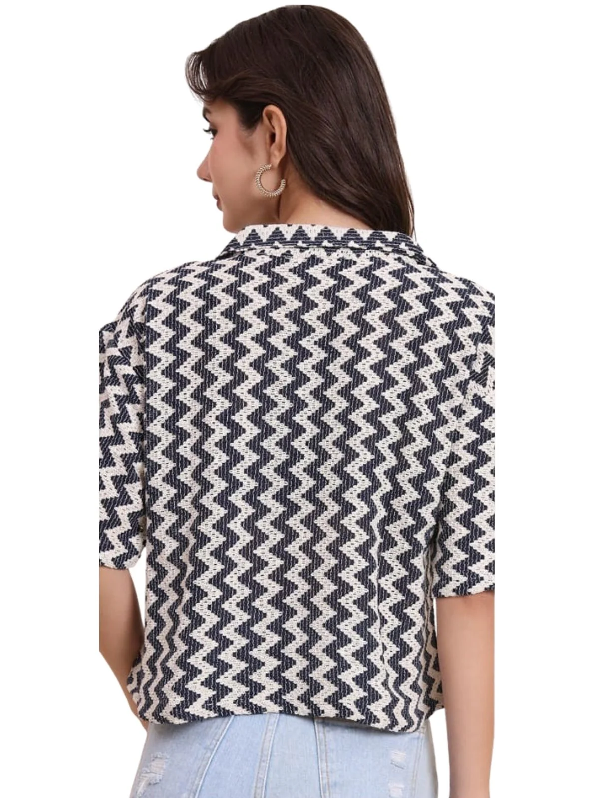 Odette Multicolor Cotton Printed Shirt For Women - Image 3