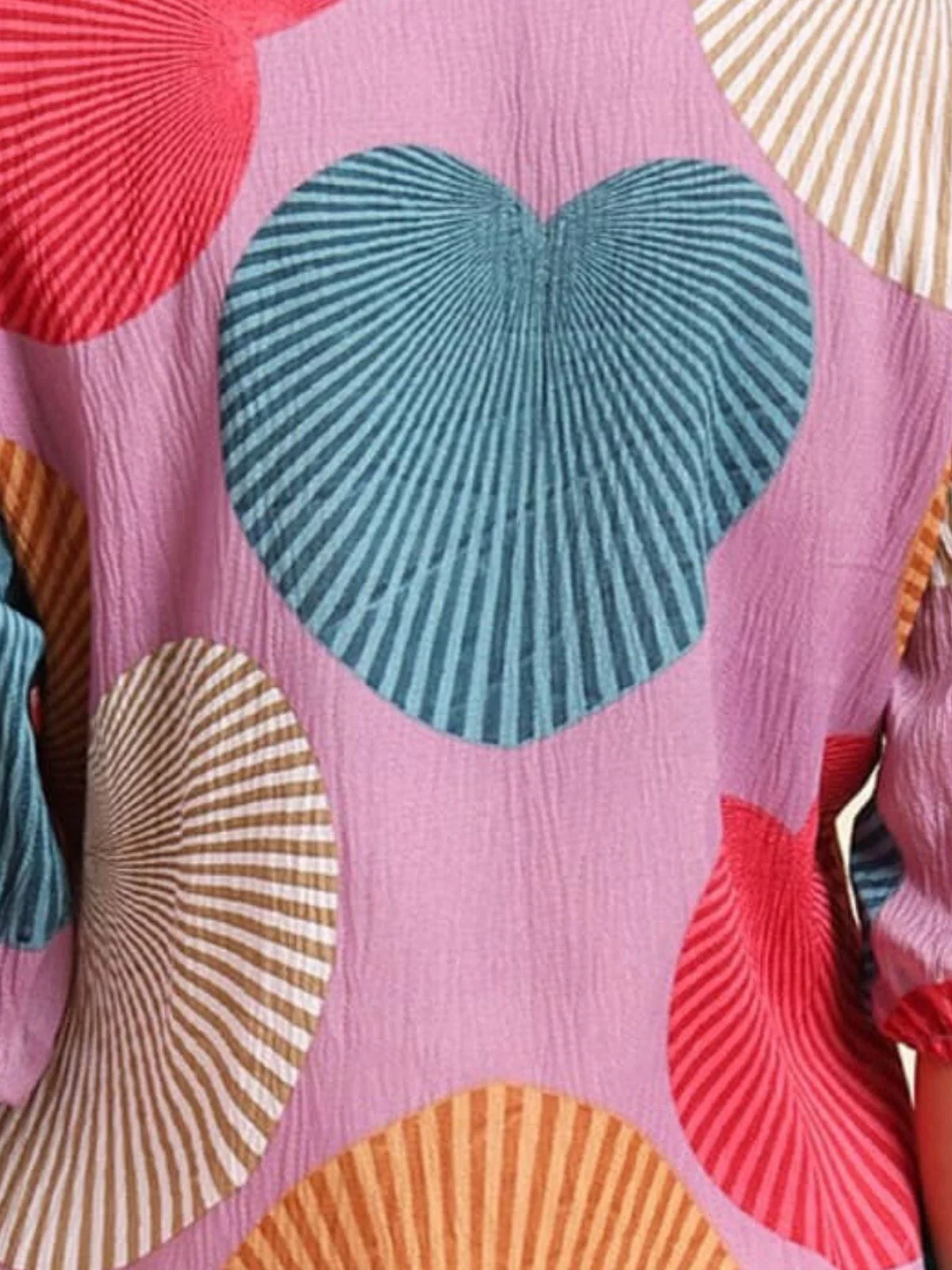 Odette Multicolor Delta Solid Shirt For Women - Image 4