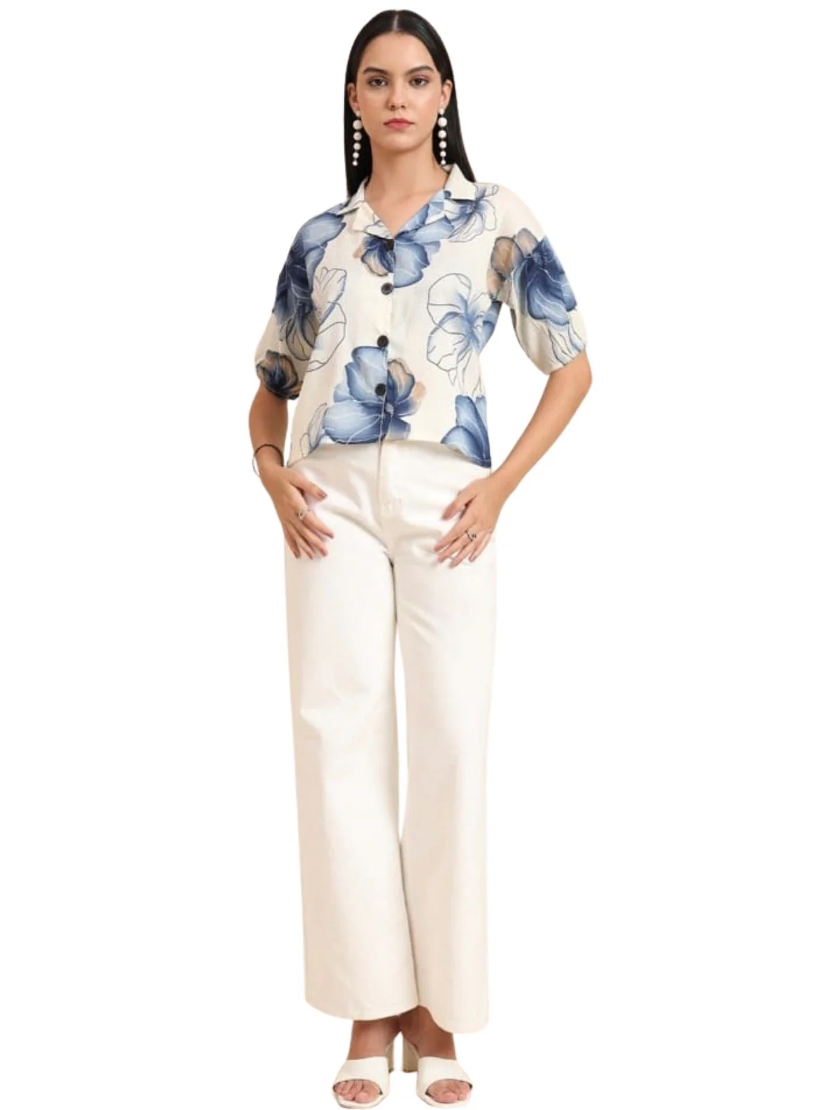 Odette Multicolor Delta Solid Shirt For Women