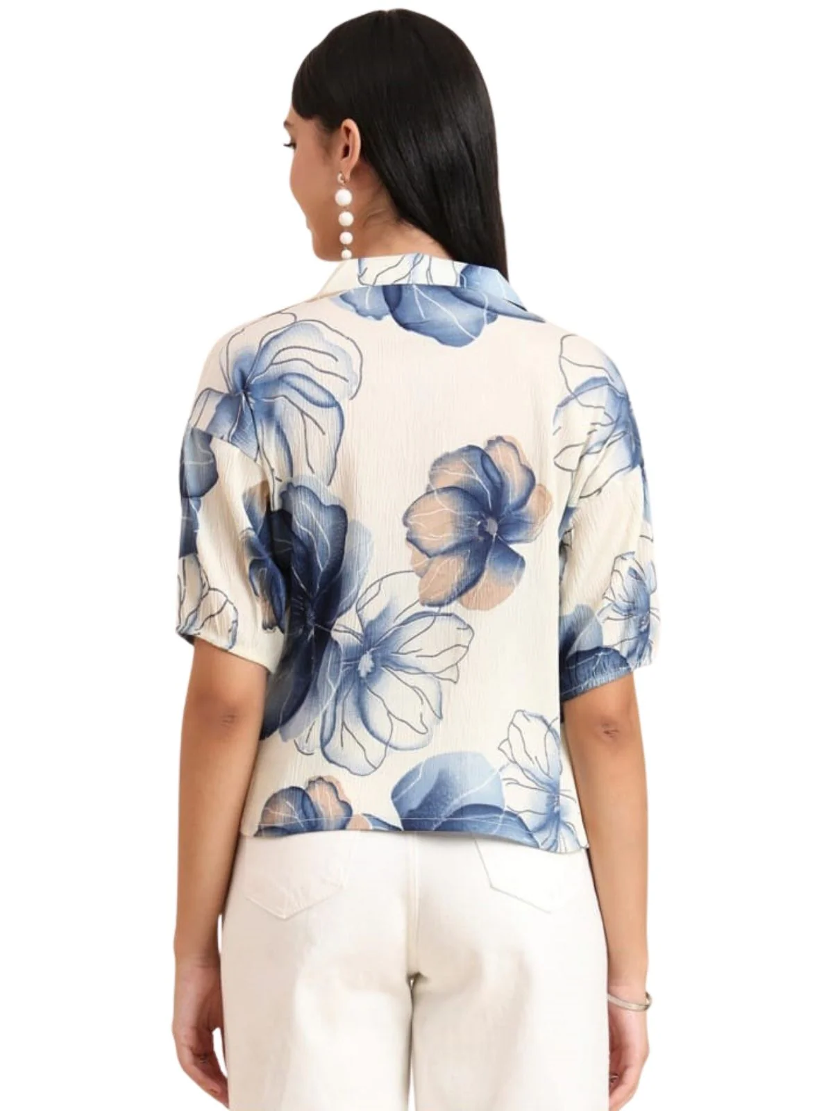 Odette Multicolor Delta Solid Shirt For Women - Image 3