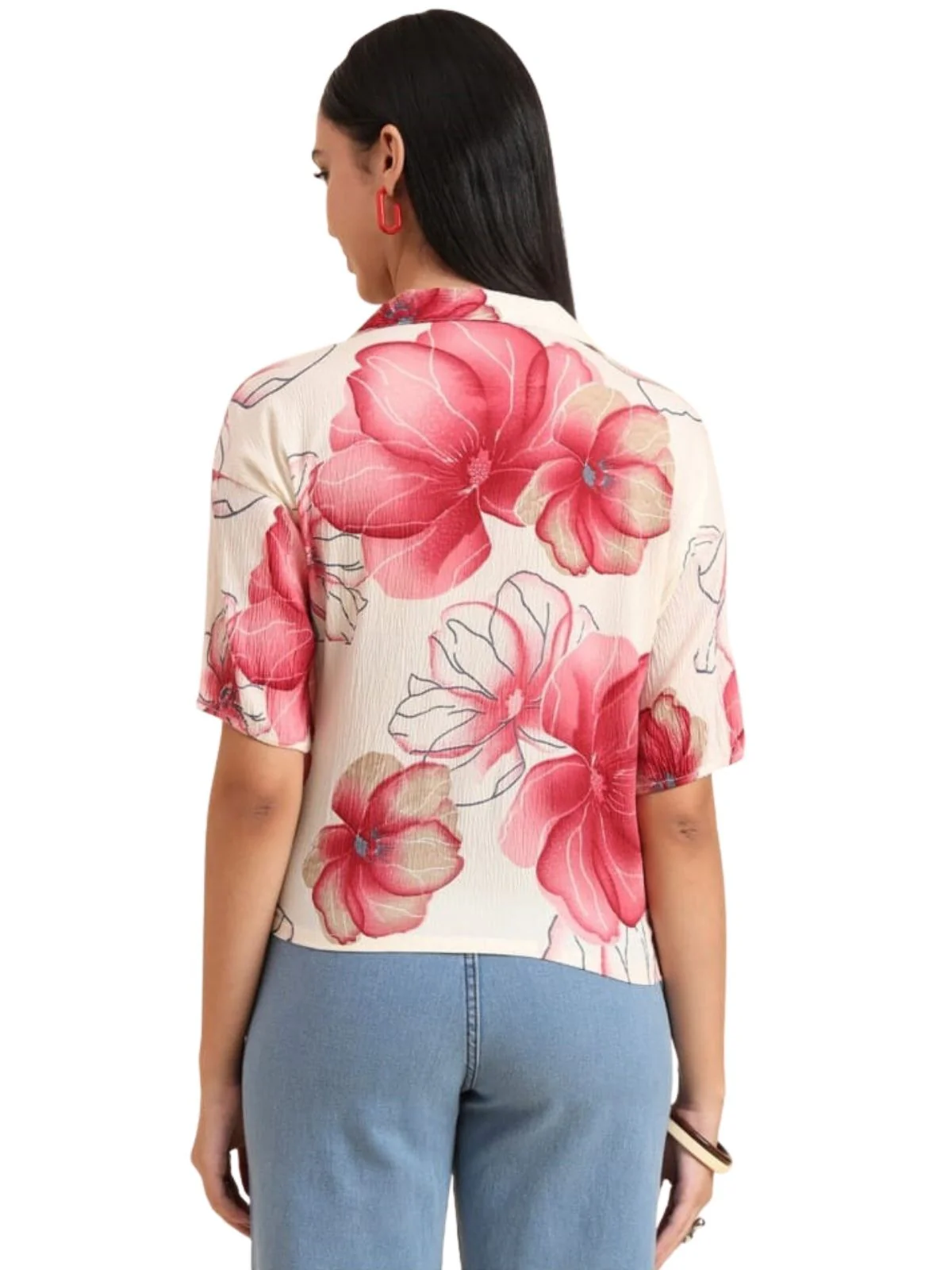 Odette Multicolor Delta Solid Shirt For Women - Image 3