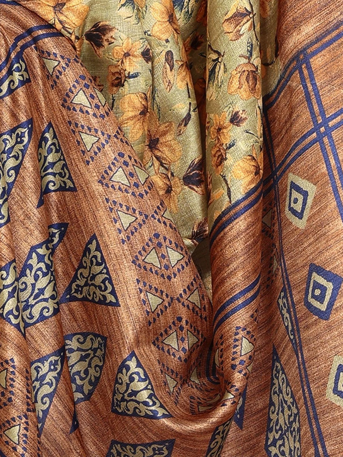 Odette Multicolor Georgette Embroidered Saree For Women - Image 5