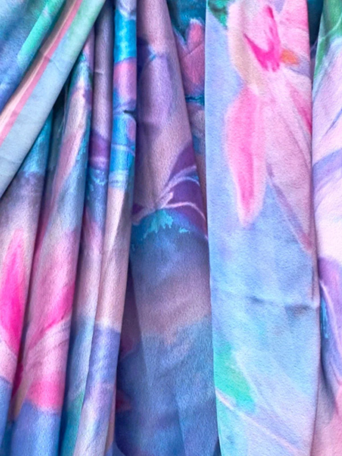 Odette Multicolor Georgette Printed Saree With Unstitched Blouse For Women - Image 3
