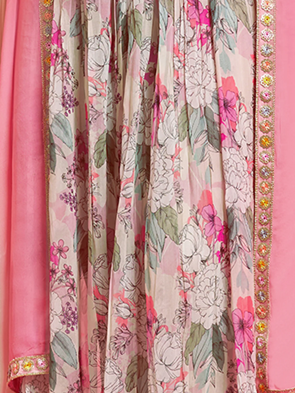Odette Multicolor Georgette Printed Stitched Salwar Suit Set  For Women - Image 7