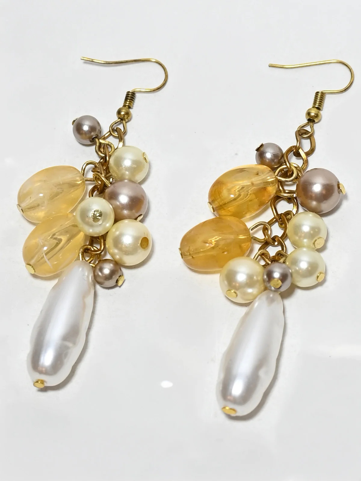 Odette Multicolor Jute And Alloy Pearl And Stone Jewellery Set For Women - Image 5