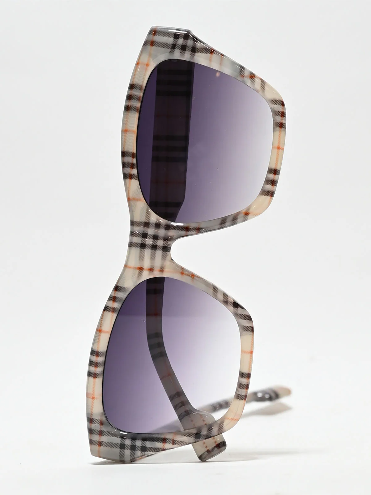 Odette Multicolor PC Checked Sunglasses For Women - Image 5