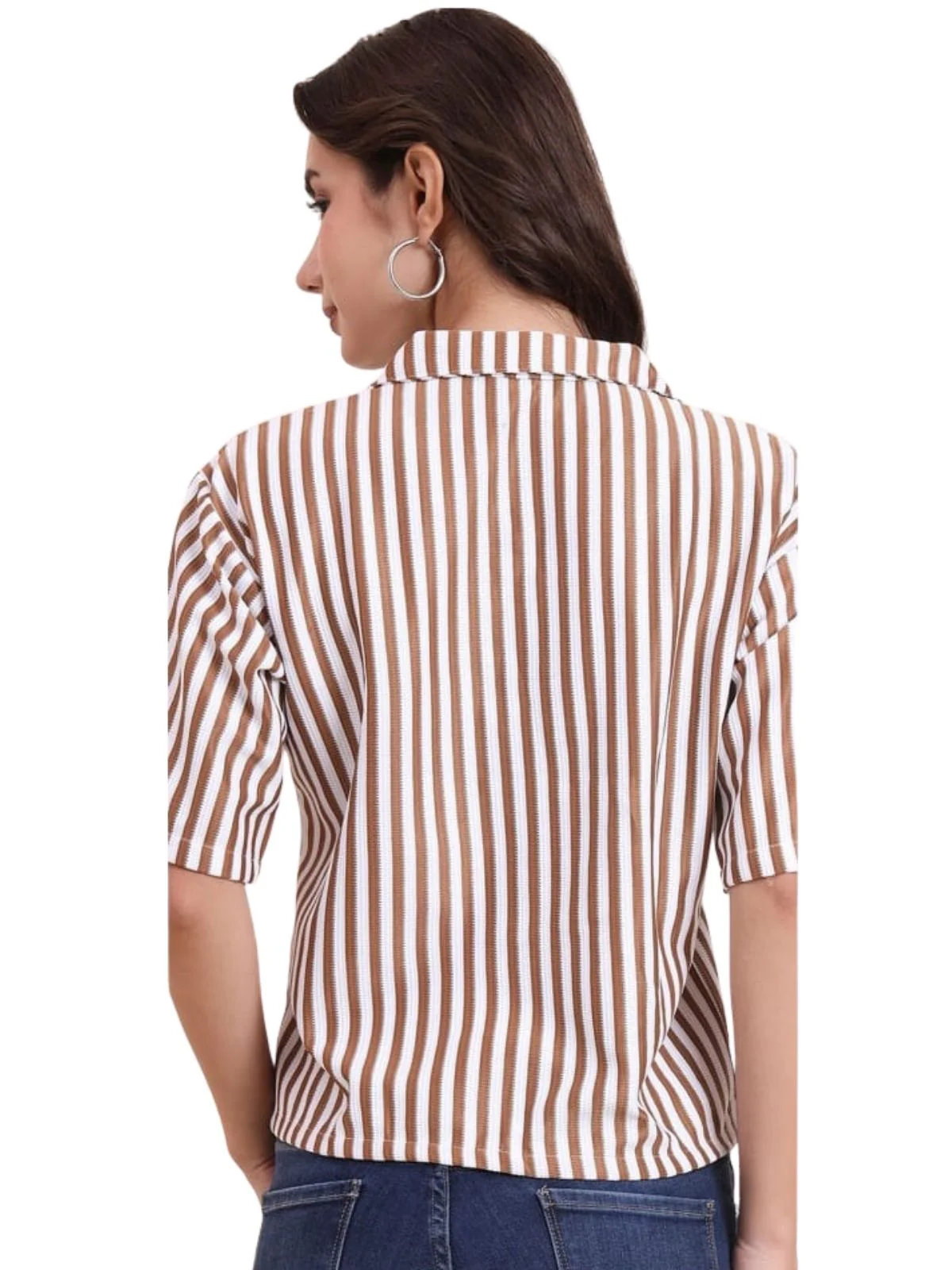 Odette Multicolor Poly Cotton Printed Shirt For Women - Image 3