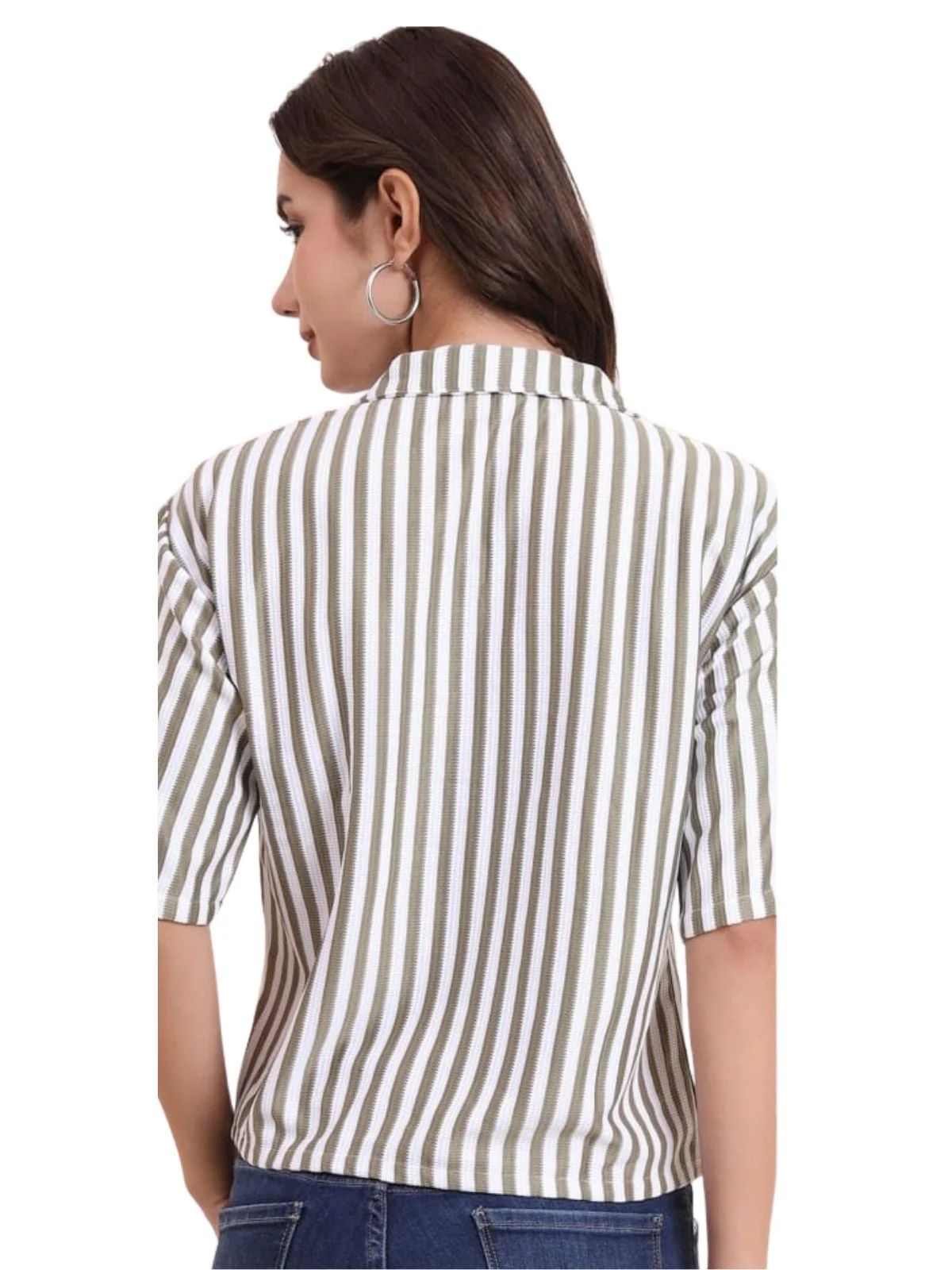 Odette Multicolor Poly Cotton Printed Shirt For Women - Image 3