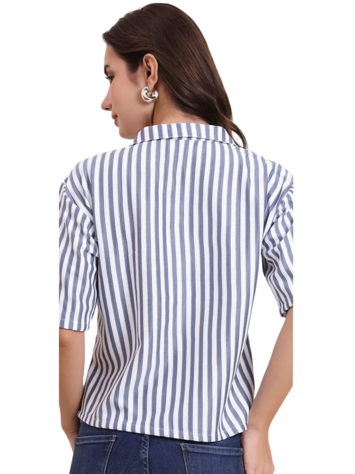 Odette Multicolor Poly Cotton Printed Shirt For Women - Image 3