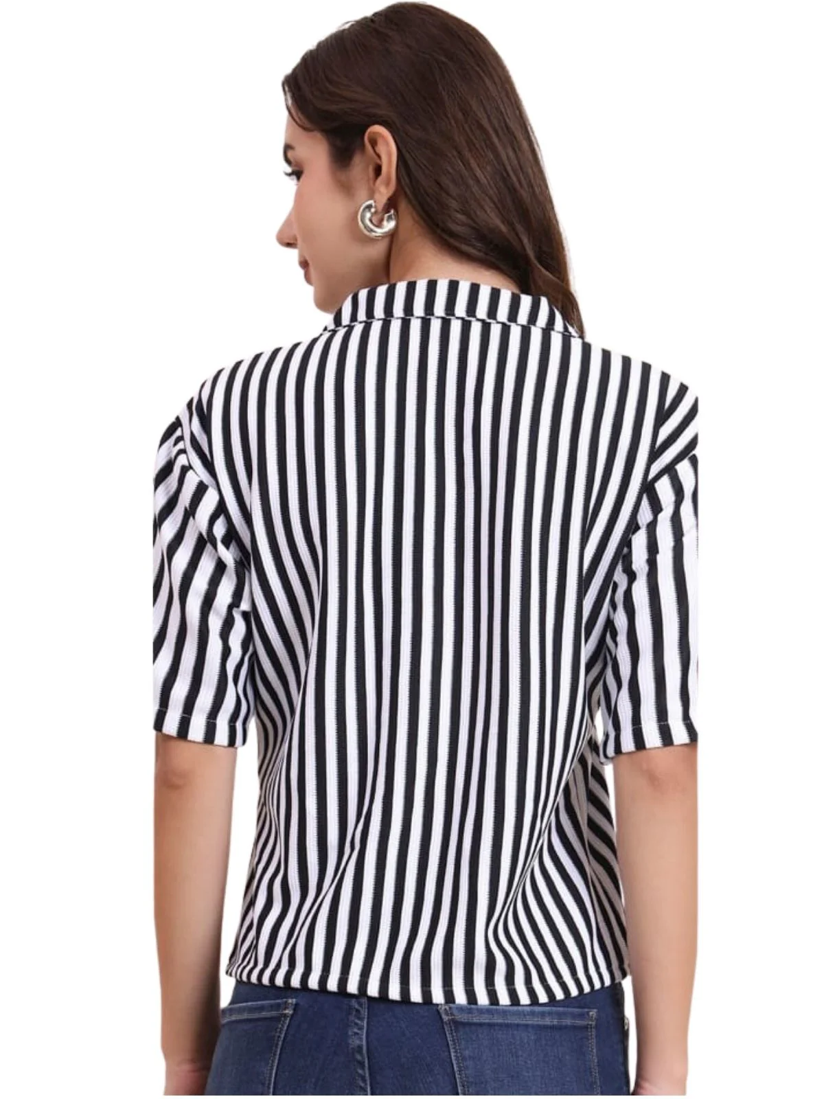 Odette Multicolor Poly Cotton Printed Shirt For Women - Image 3