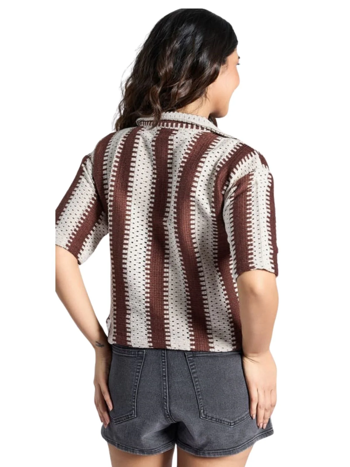 Odette Multicolor Poly Cotton Printed Shirt For Women - Image 3