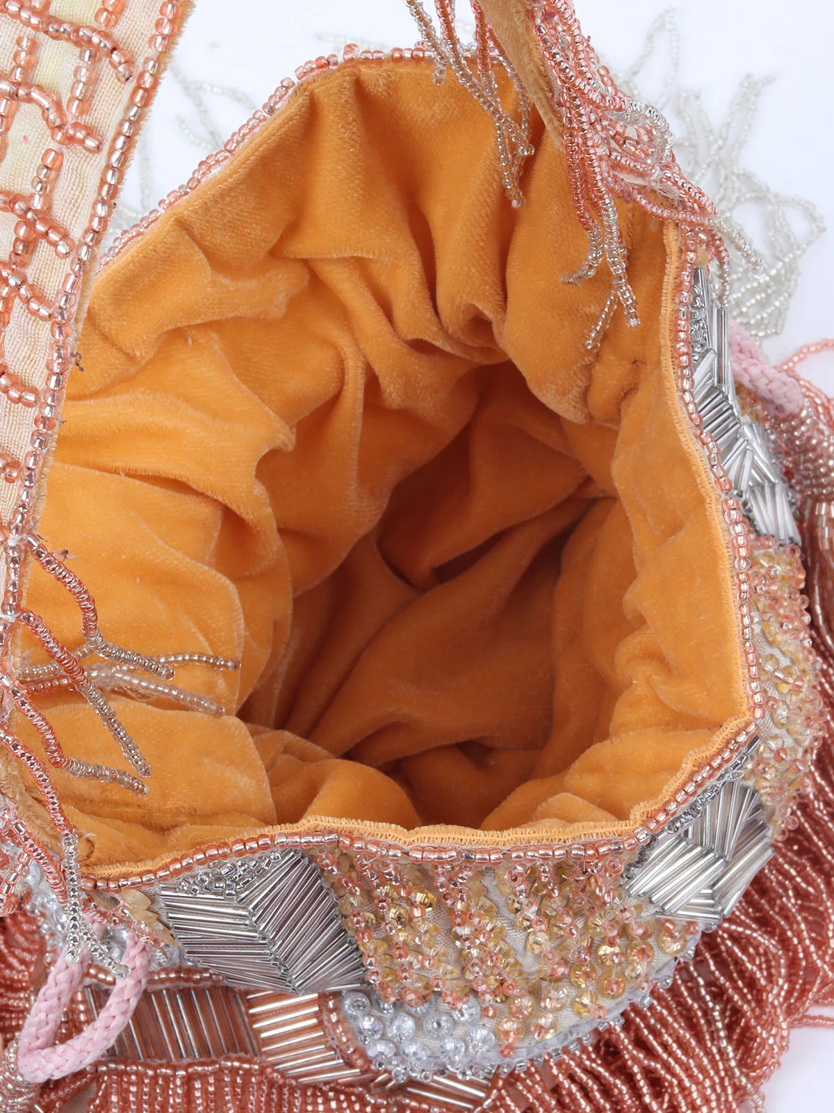 Odette Multicolor Polyester Encompassing With Bead And Cutdana Potli For Women - Image 6