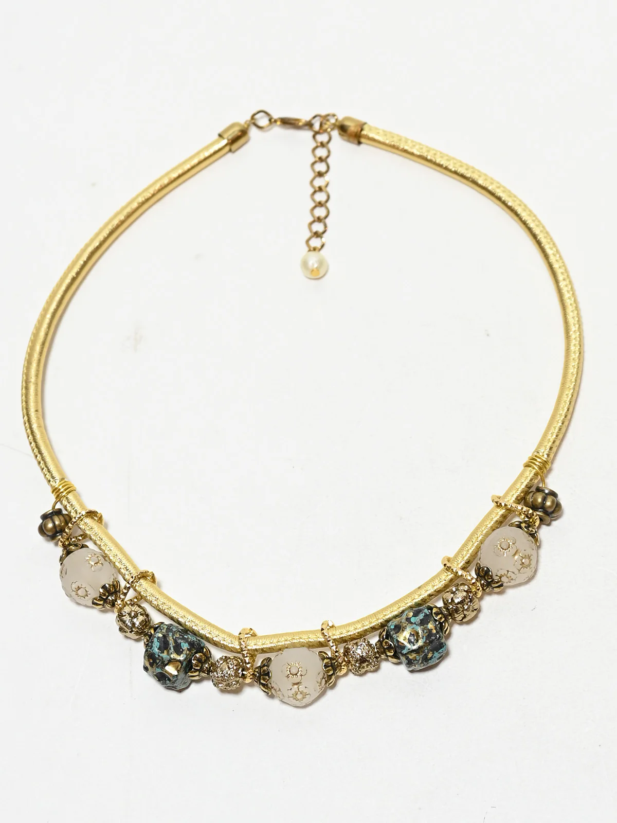 Odette Multicolor PU Embellished Jewellery Set For Women - Image 2