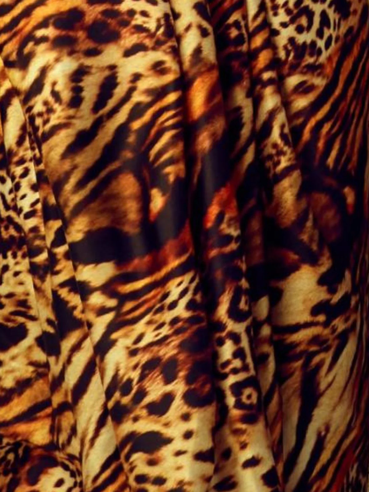 Odette Multicolor Satin Printed Saree With Unstitched Blouse For Women - Image 4
