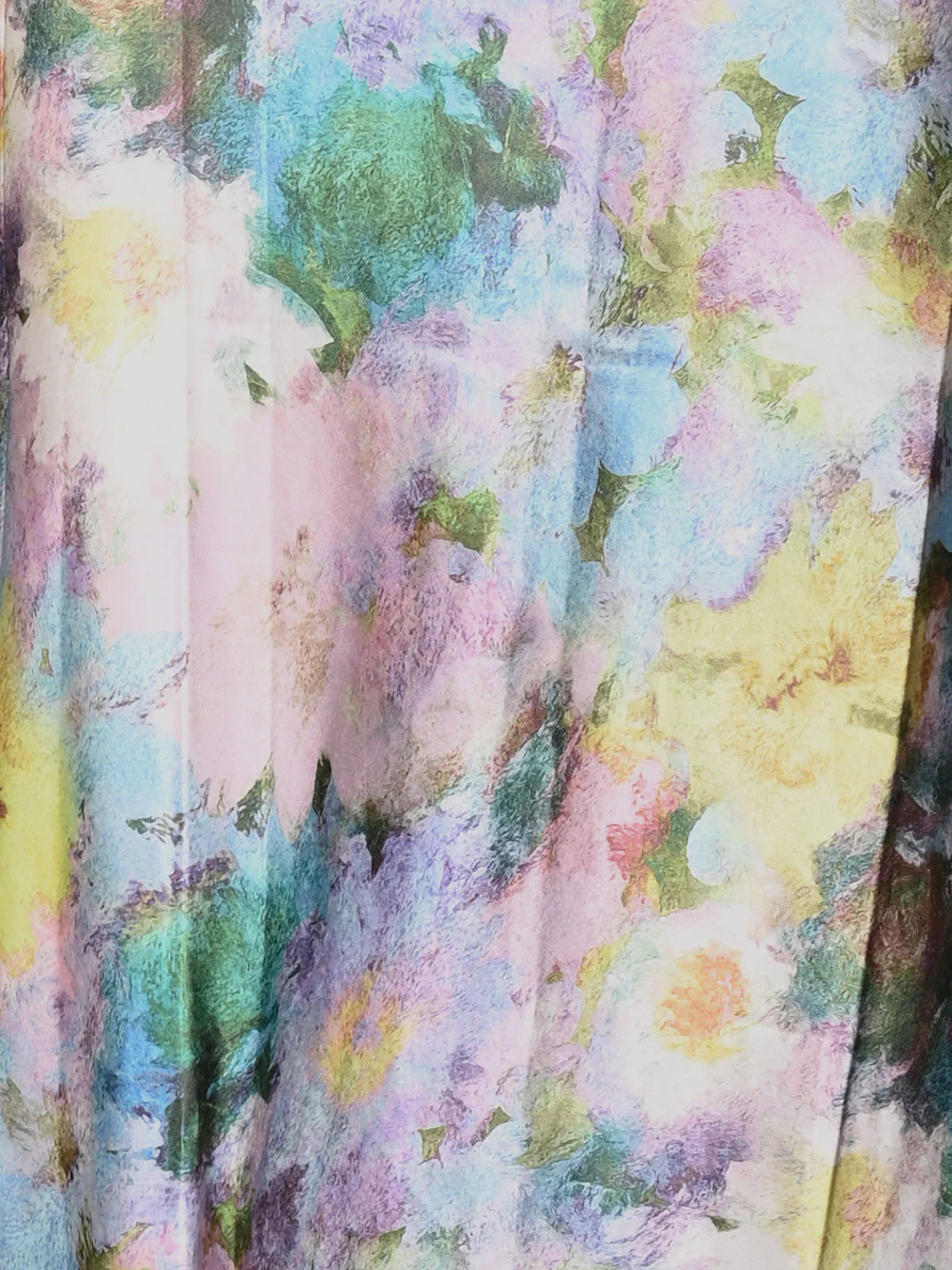 Odette Multicolor Satin Printed Skirt For Women - Image 4
