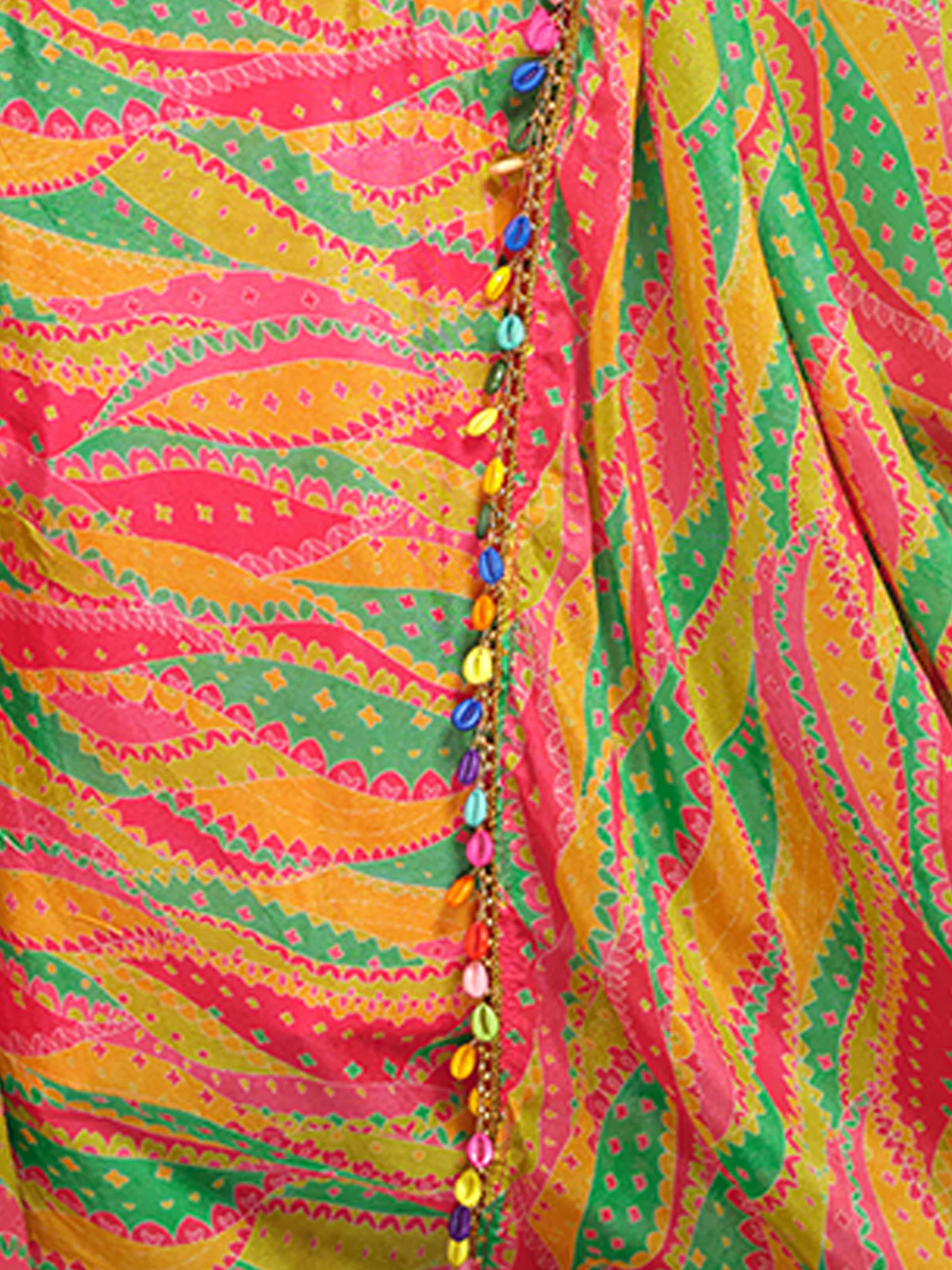 Odette Multicolor Silk Blend Printed Indo Western Co ord Set For Women - Image 6