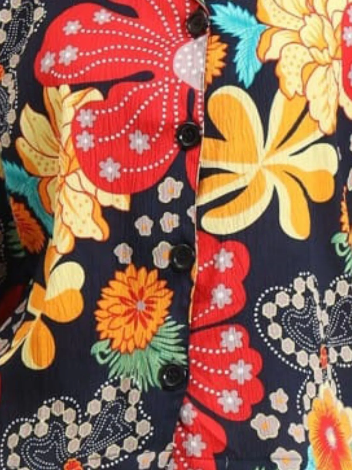 Odette Multicolour Delta Printed Shirt For Women - Image 4