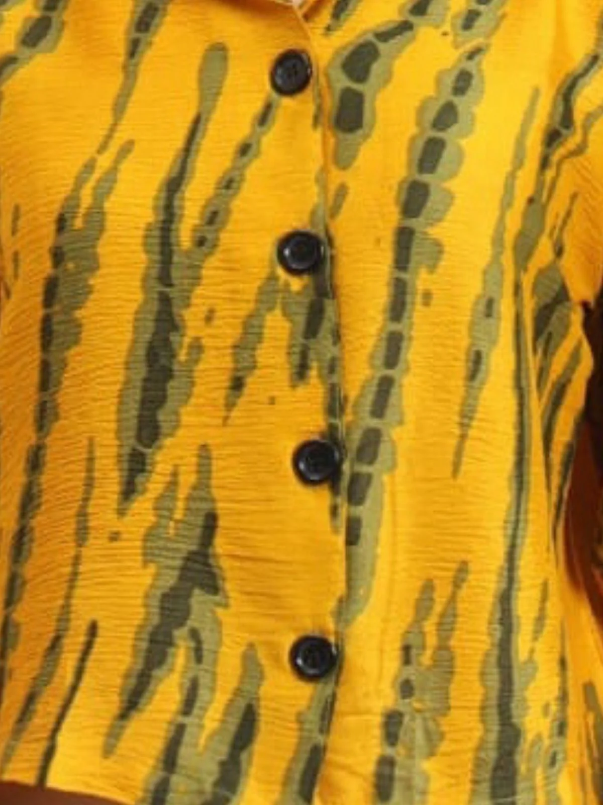 Odette Multicolour Delta Printed Shirt For Women - Image 4