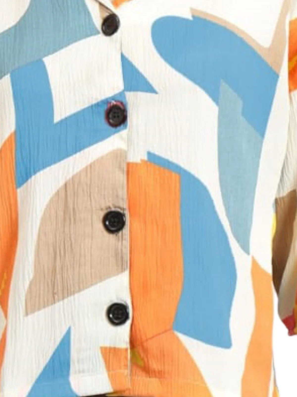 Odette Multicolour Delta Printed Shirt For Women - Image 4