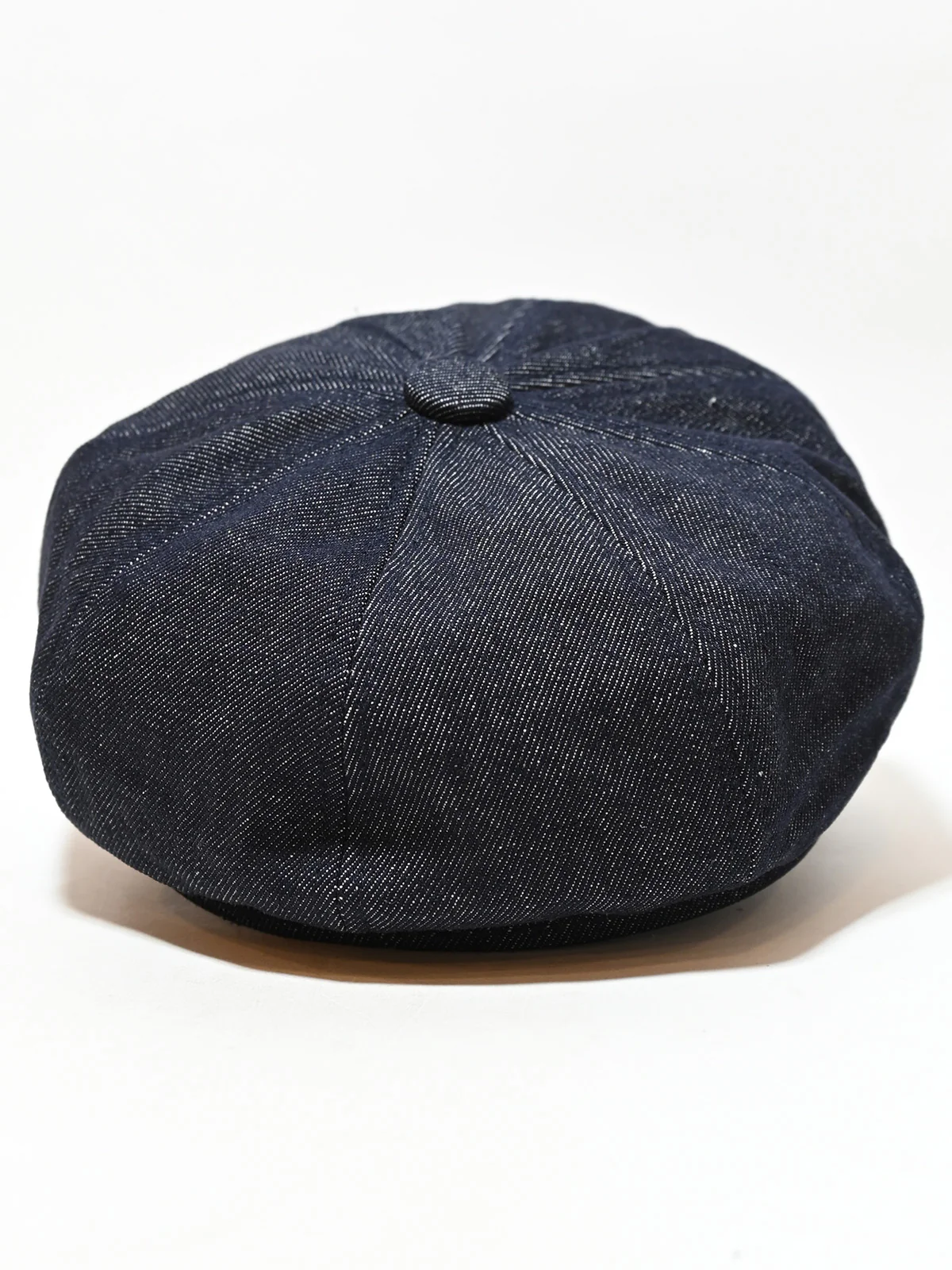 Odette Navy Blue Denim Solid Hat Women - Image 4