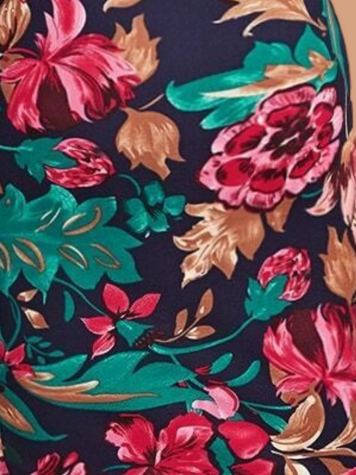 Odette Multicolor Polyester Blend Printed Dress For Women - Image 4