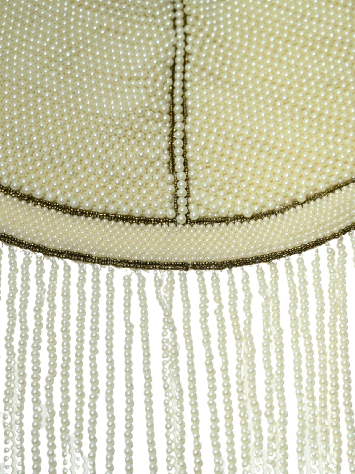 Odette Off White Net Embellished Cape For Women - Image 7