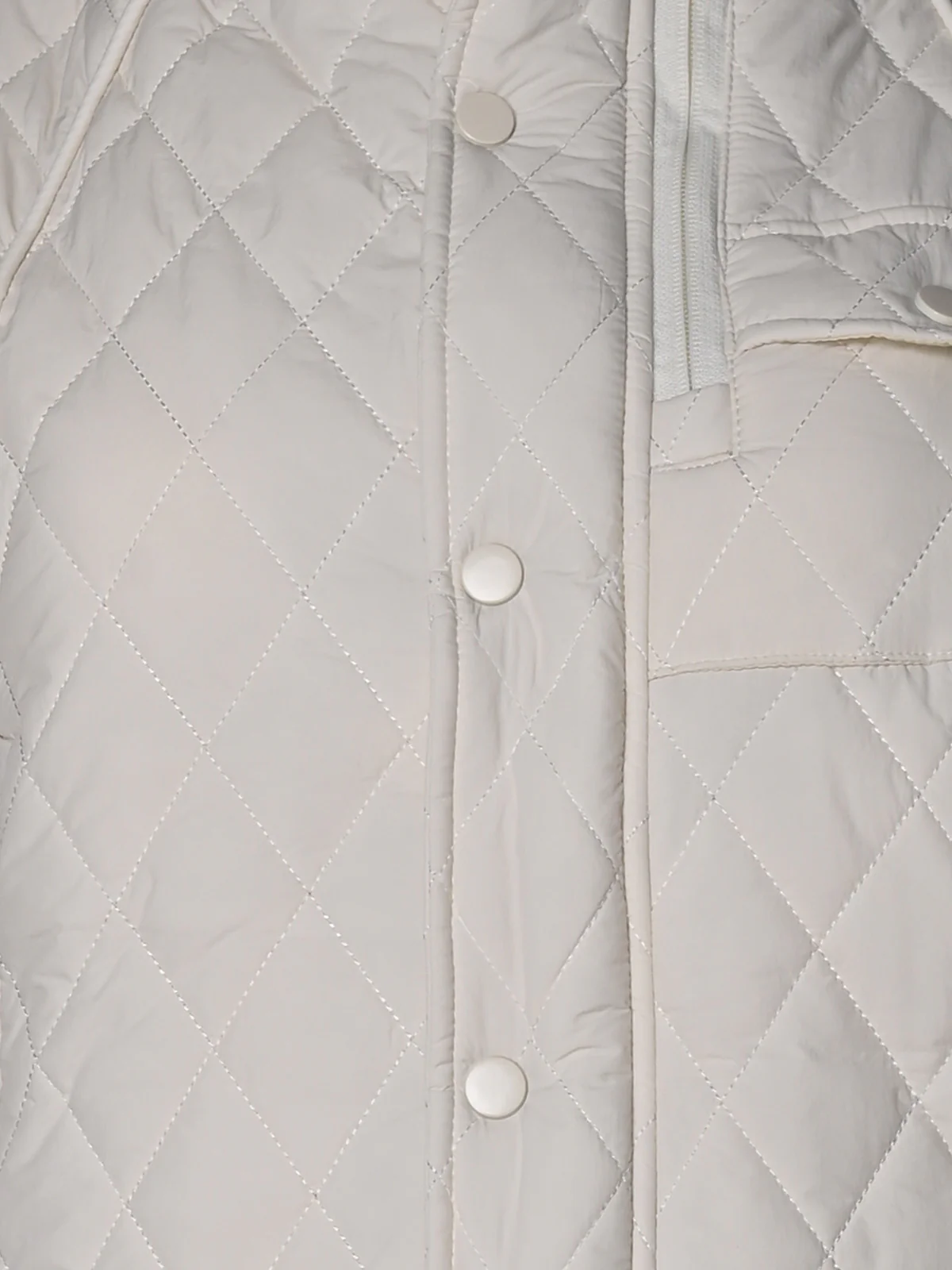 Odette Off White Polyester Solid Jacket For Women - Image 4