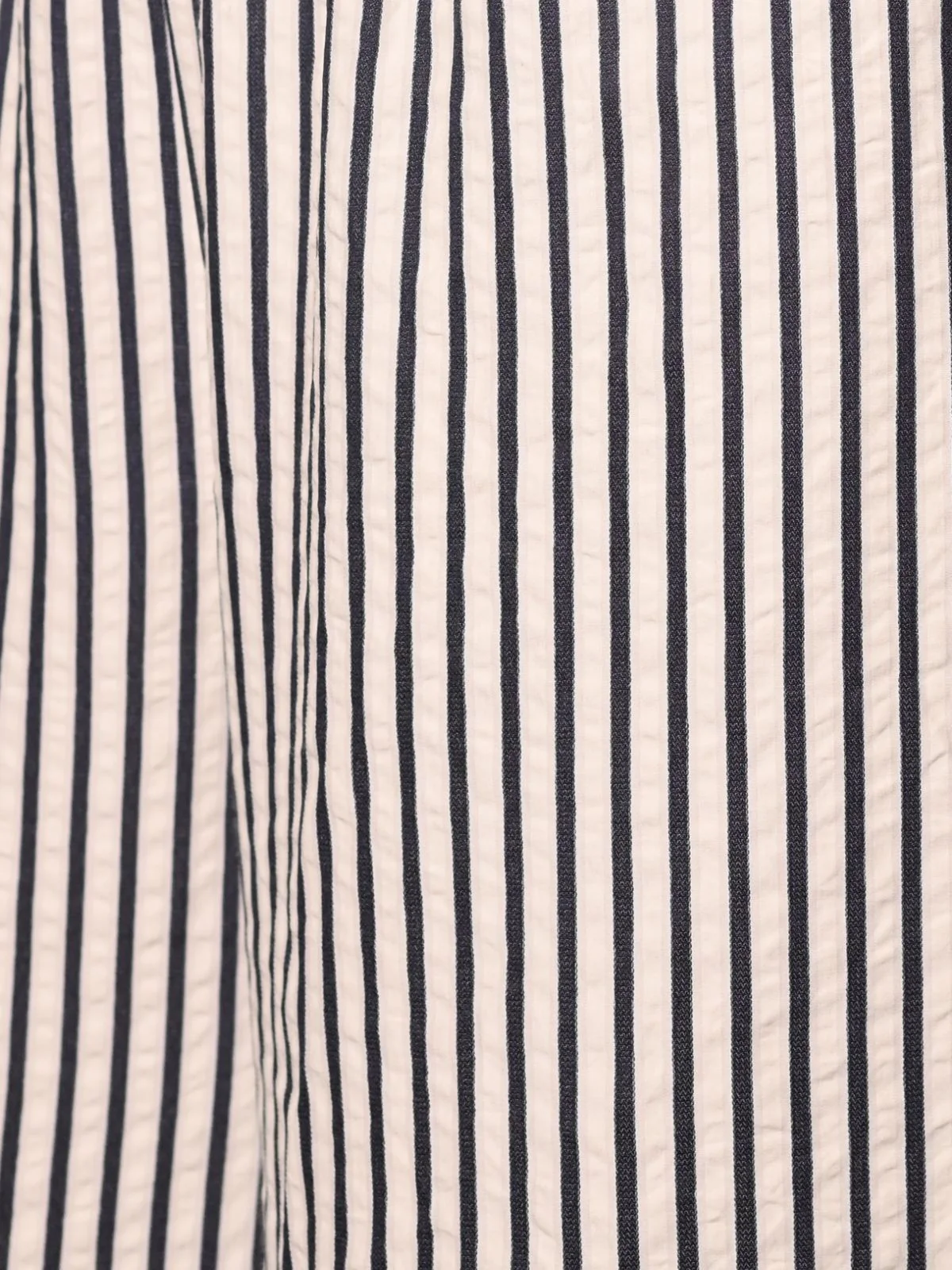 Odette Off White Seer Sucker Stripes Trousers For Women - Image 6