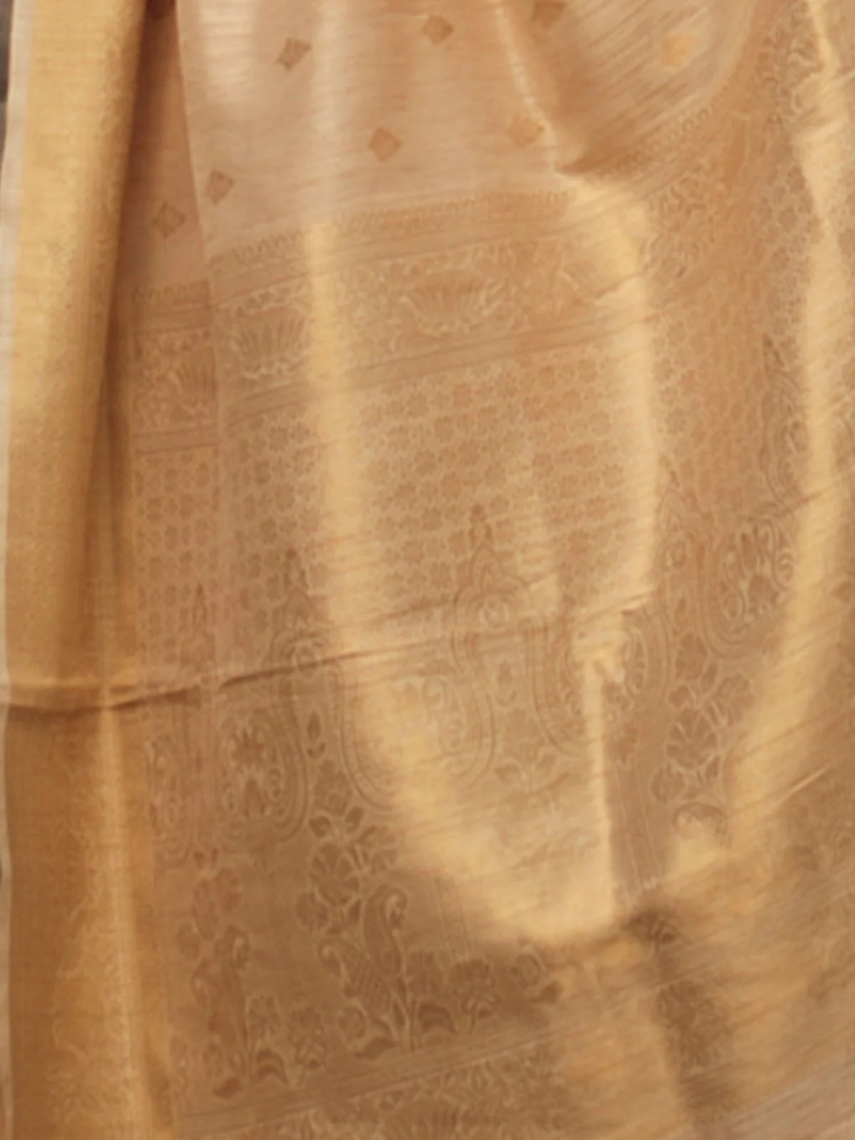 Odette Off White Silk Blend Woven Saree With Unstitched Blouse For Women - Image 4