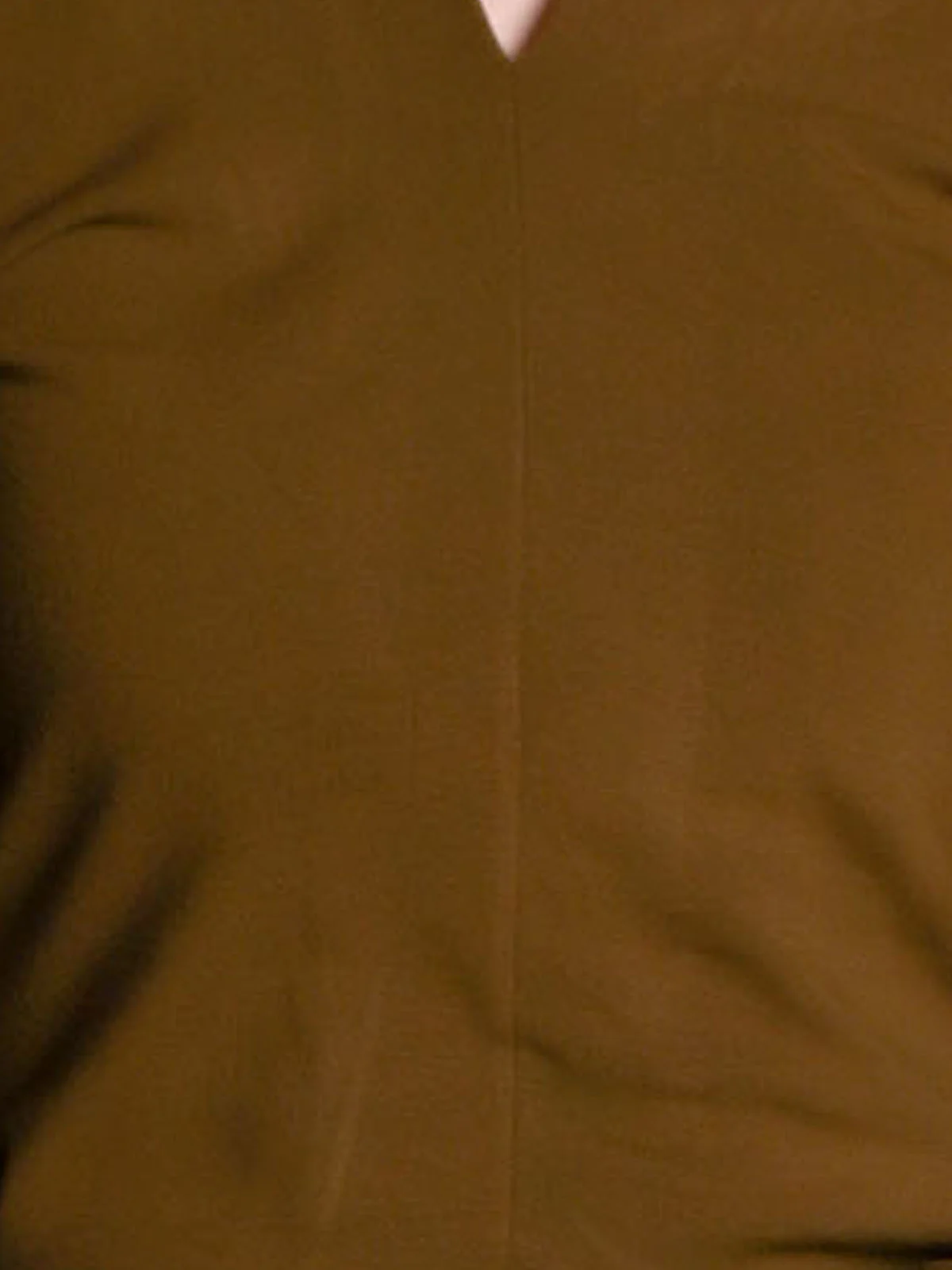 Odette Olive Cotton Rib Solid Top For Women - Image 5