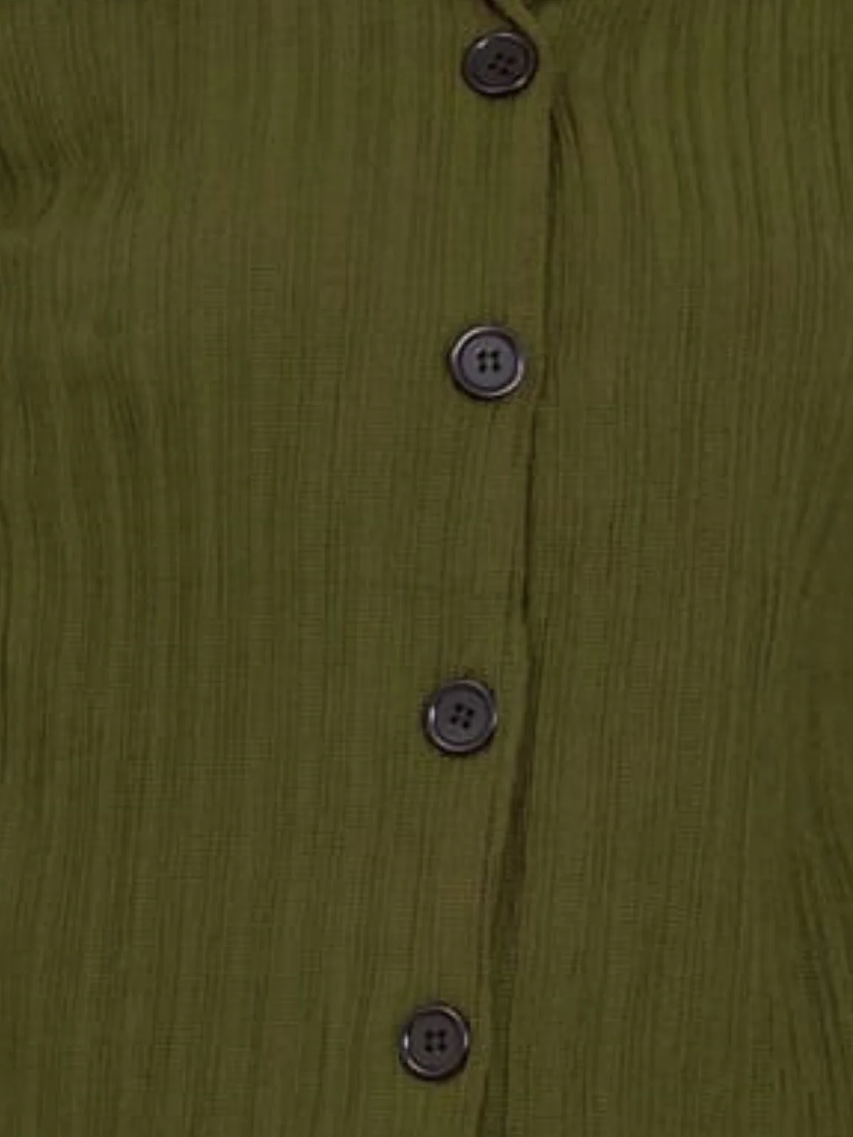 Odette Olive Sugarcane Solid Shirt For Women - Image 4