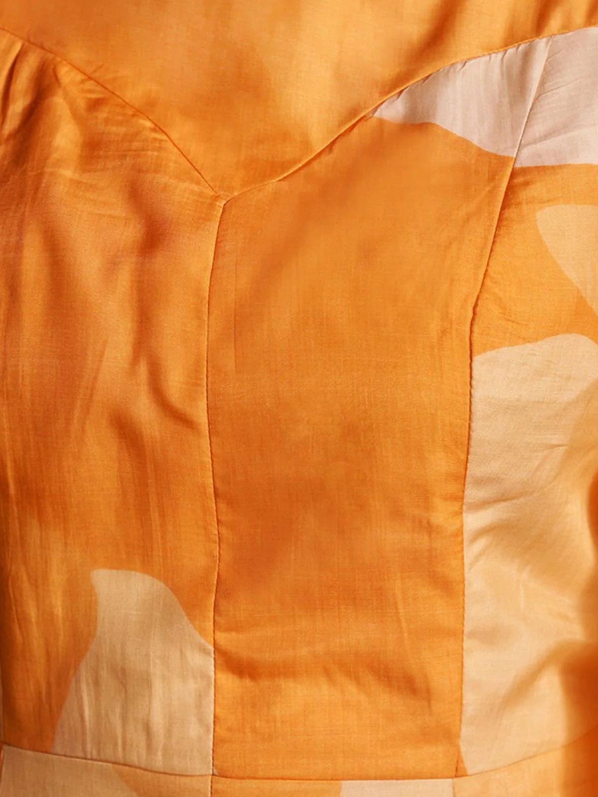 Odette Orange Cotton Blend Printed Co-ord Set For Women - Image 7