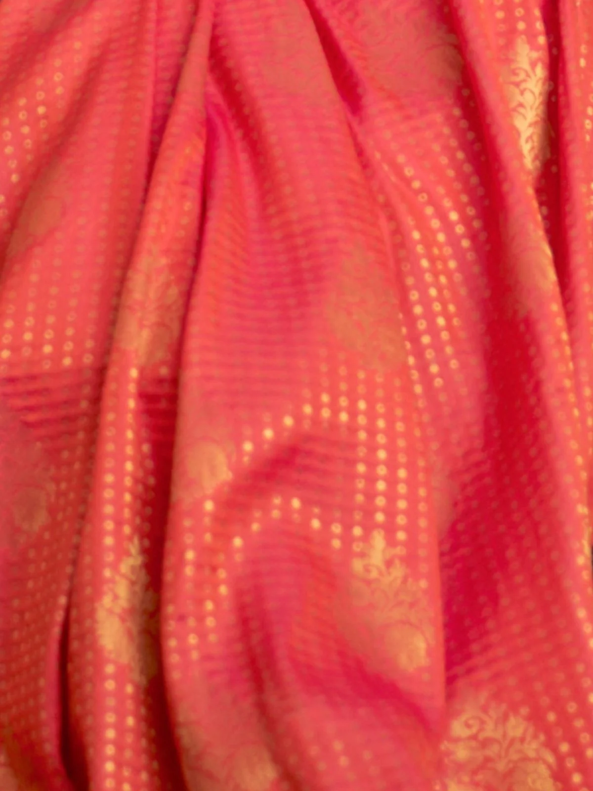 Odette Orange Woven Design Silk Blend Saree With Unstitched Blouse For Women - Image 4