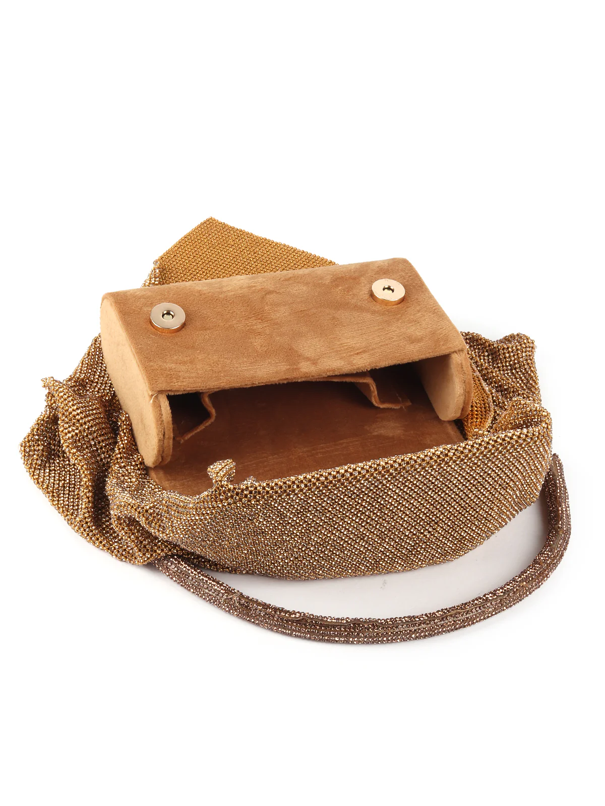 Odette Ornate Golden Patterned Clutch For Women - Image 6