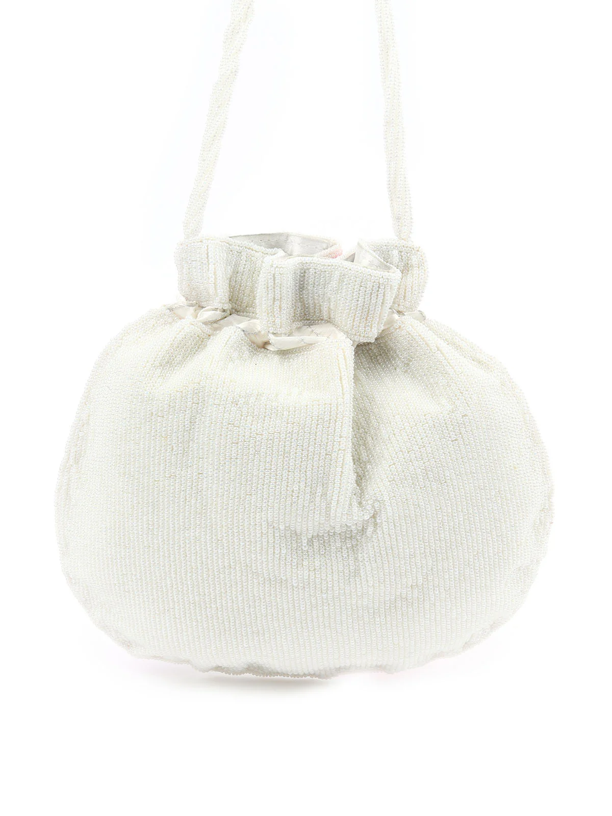Odette Pastel Satin Embellished Potli For Women - Image 6