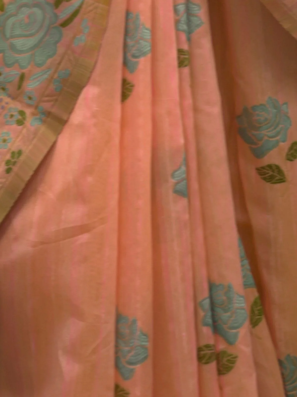 Odette Orange Silk Blend Woven Saree With Unstitched Blouse For Women - Image 3
