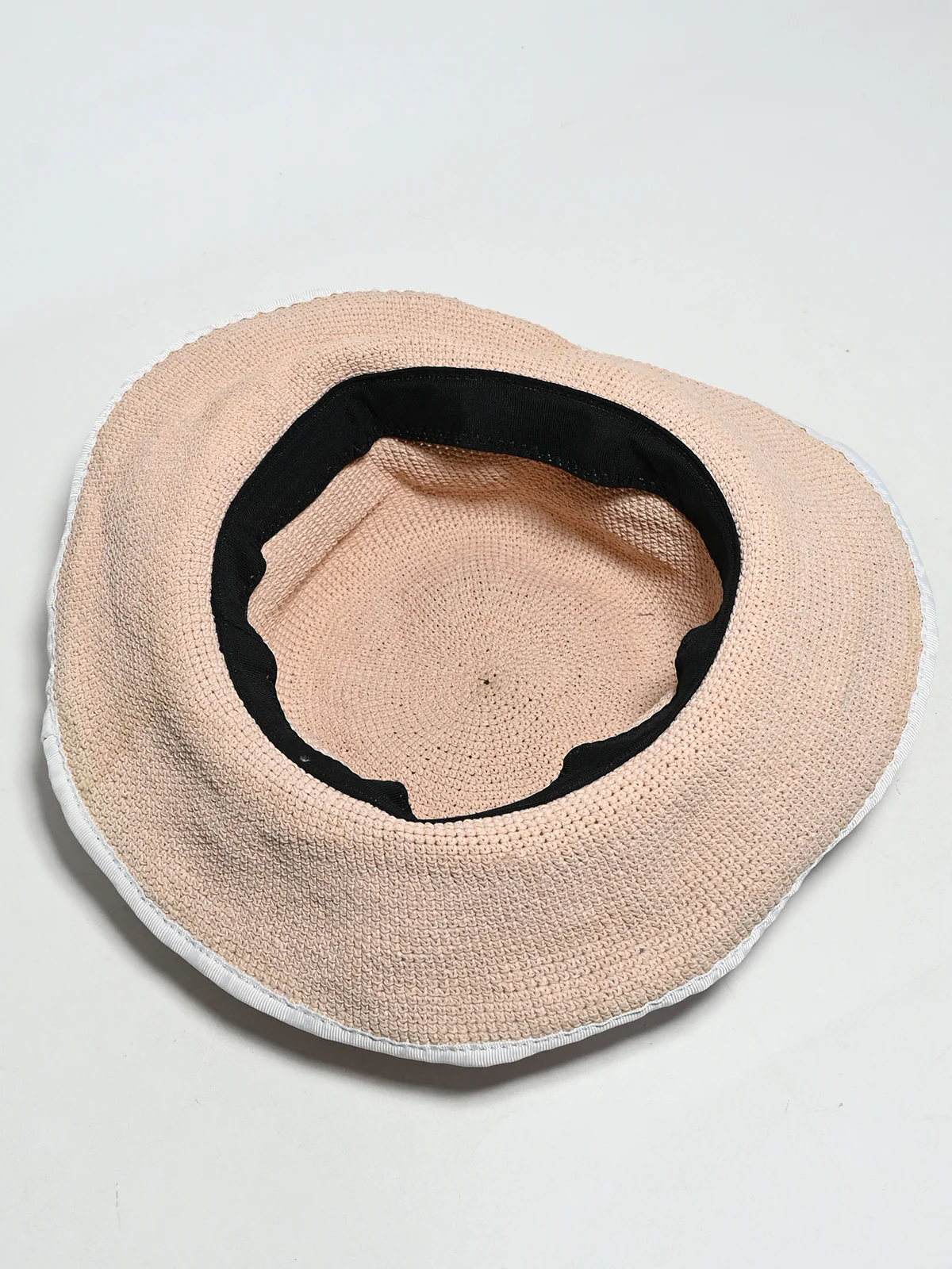 Odette Peach Synthetic Knitted And Ruffle Hat Women - Image 3